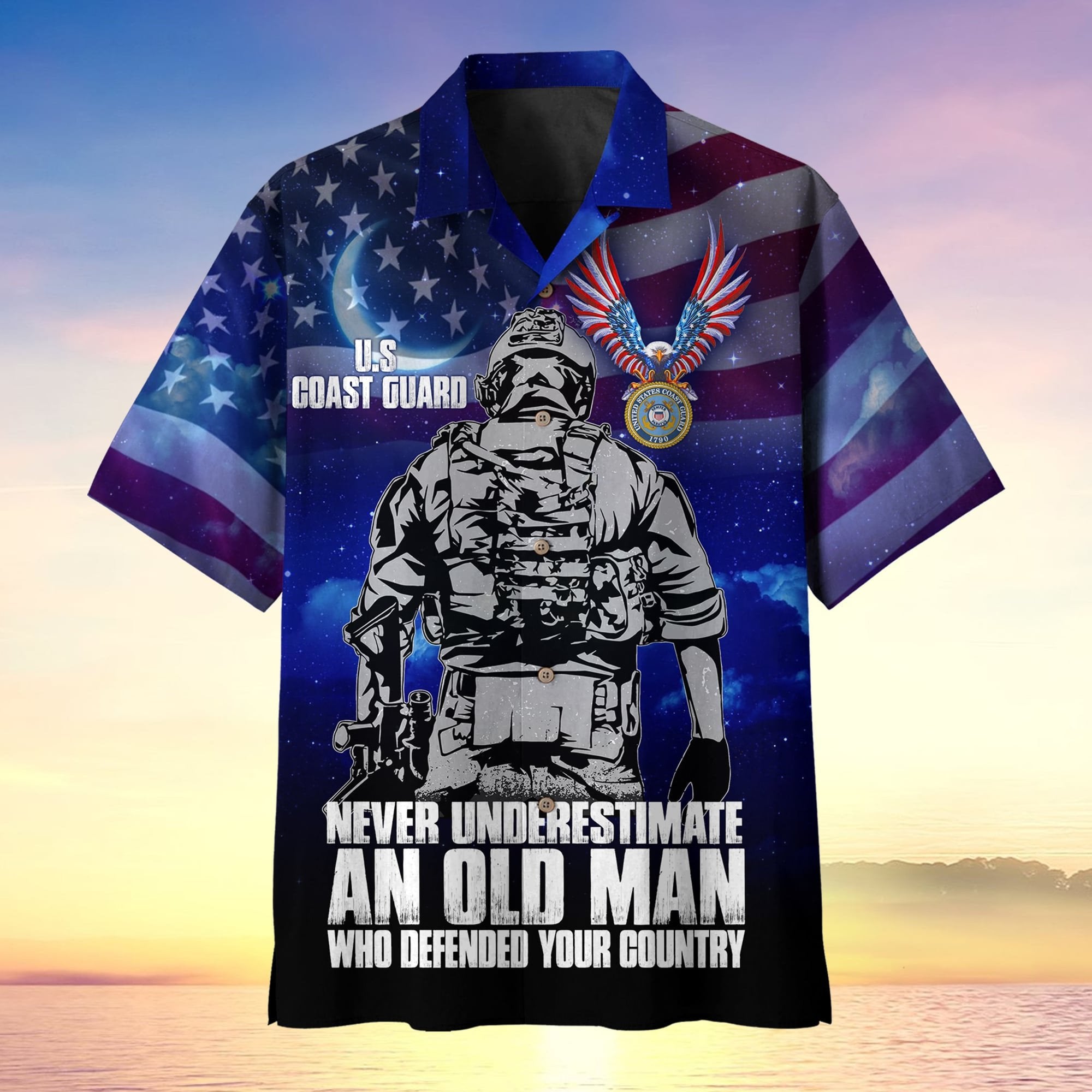 Never Underestimate An Old Man Who Defended Your Country Multiservice Hawaii MH080603