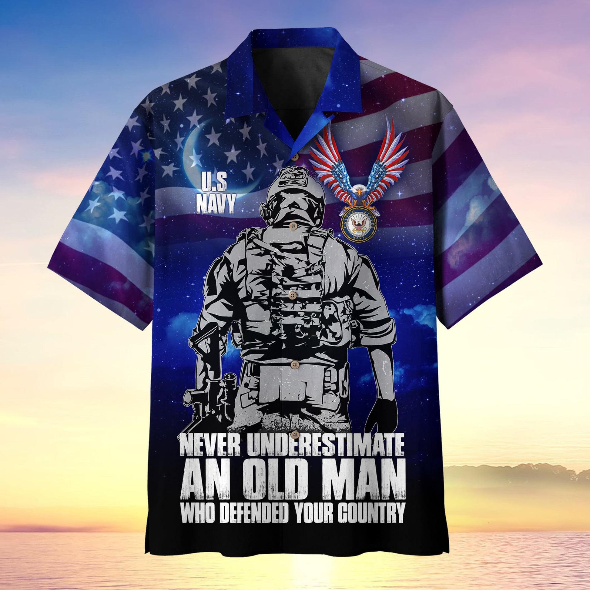 Never Underestimate An Old Man Who Defended Your Country Multiservice Hawaii MH080603