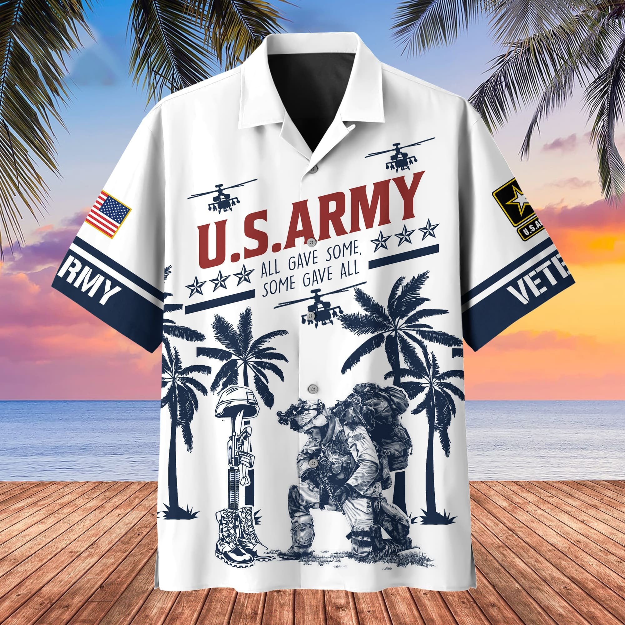 Premium All Gave Some Some Gave All U.S Veteran Hawaii Shirt PVC110502