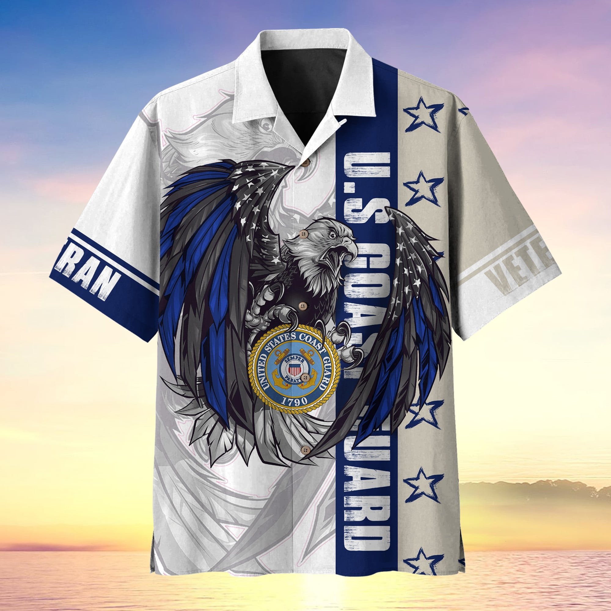 Colored Feather Eagle Multiservice US Veteran Hawaii Shirt MH170601