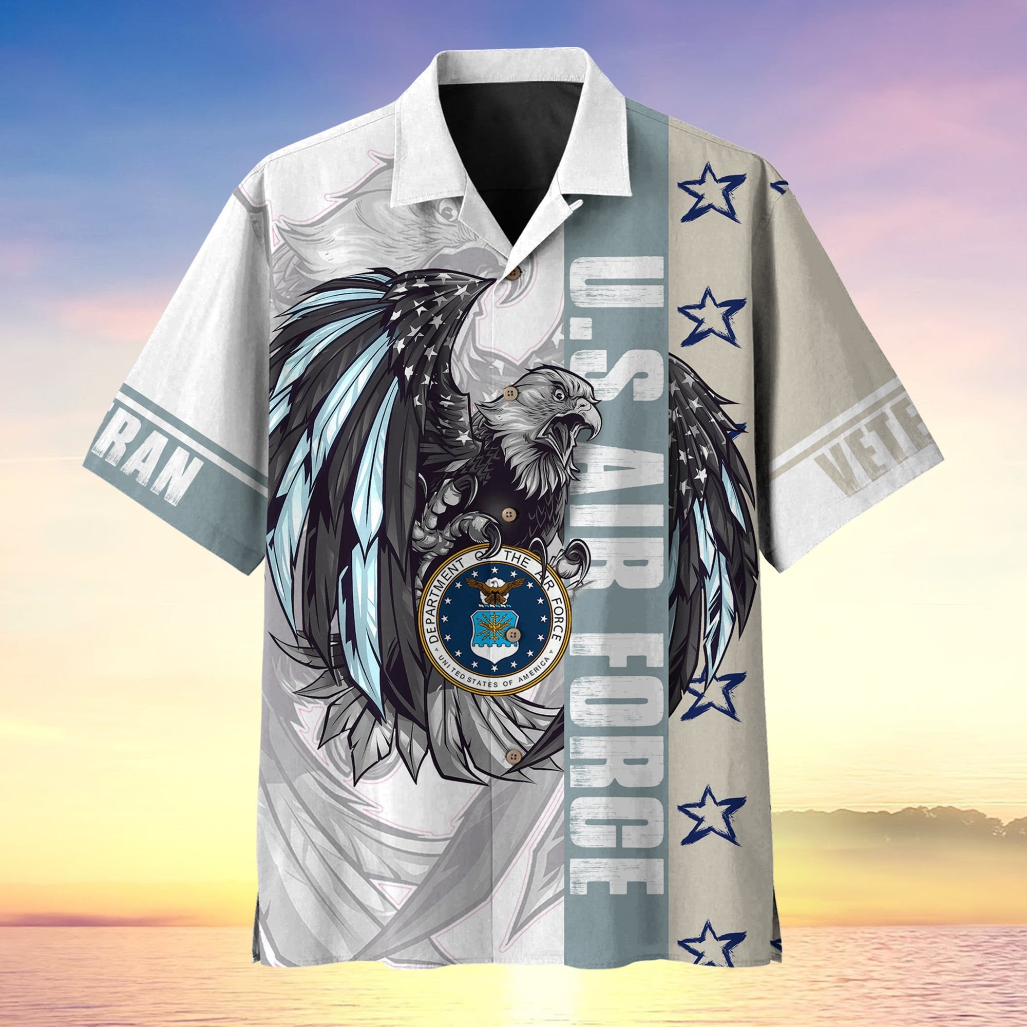 U.S Veteran Multiservice Veteran Cool Eagle Hawaii Shirt MH200601