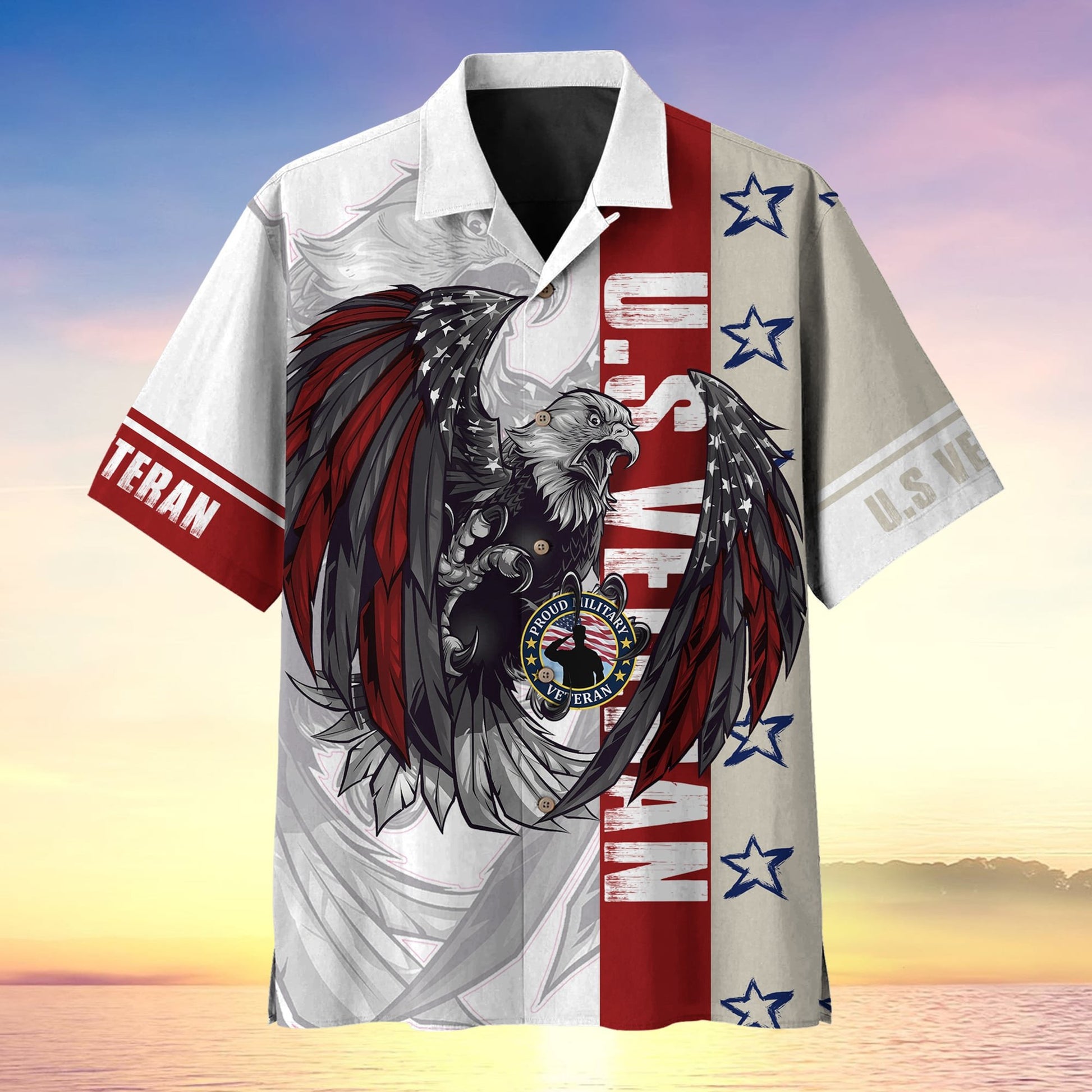 Cool Eagle US Veteran Multiservice Hawaii Shirt MH160603
