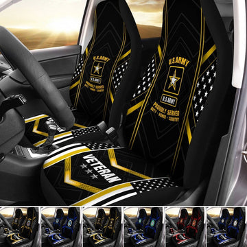 Premium Honoring All Who Served Car Seat Covers PVC200602