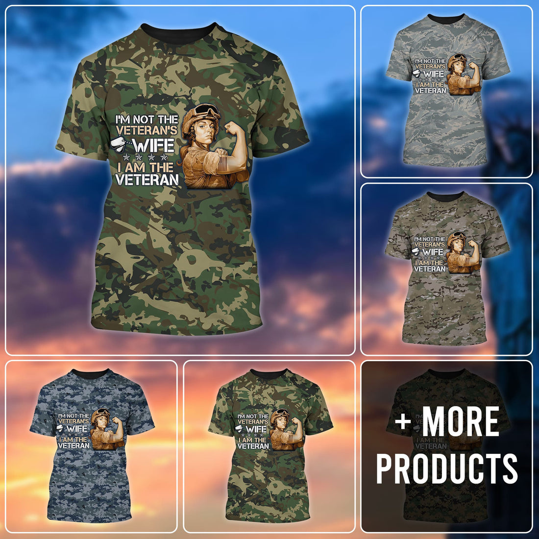 Premium I Am The Woman Veteran PVC040802
