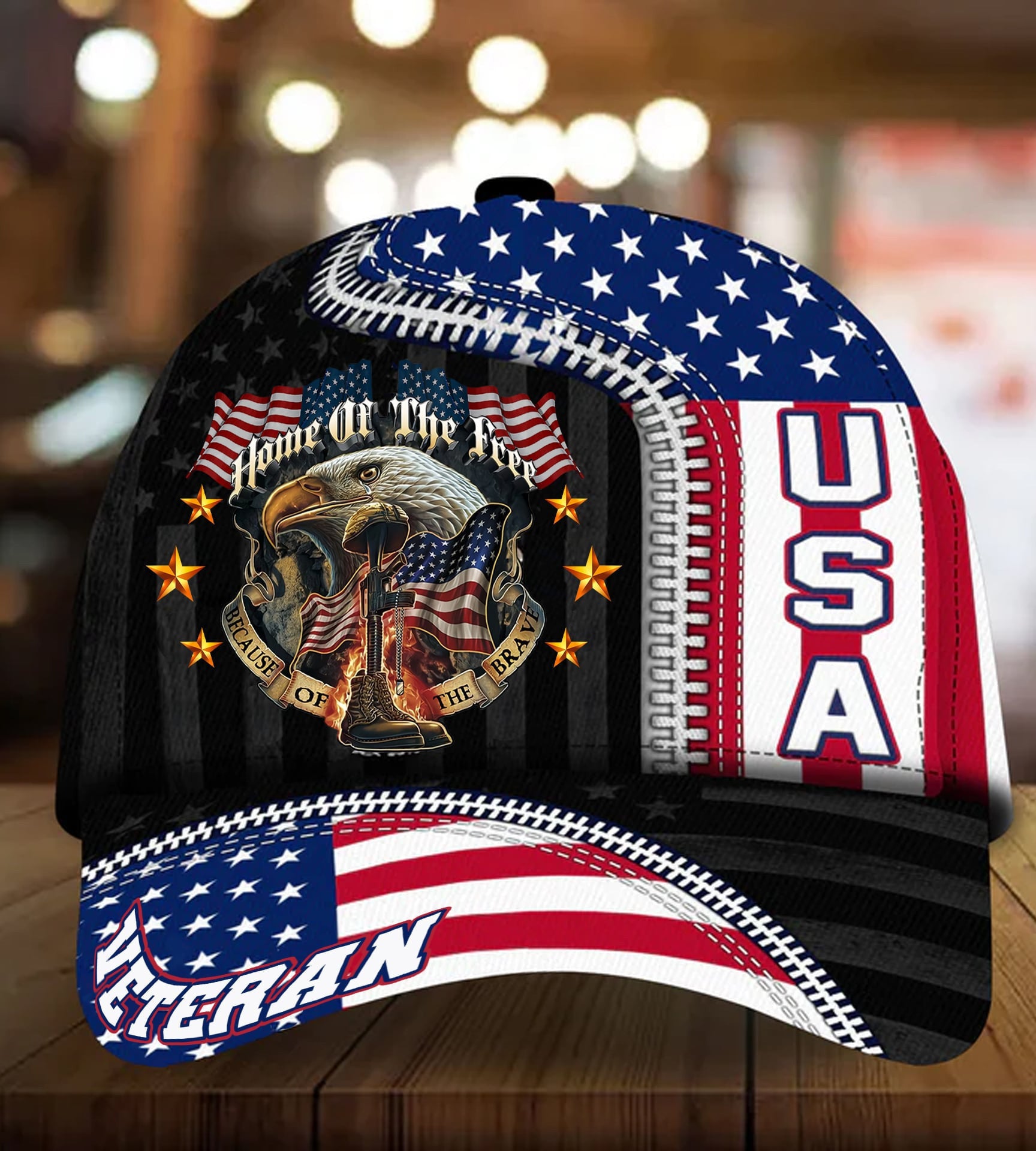 US Veteran Proudly Served Multiservice Cap PVC010805