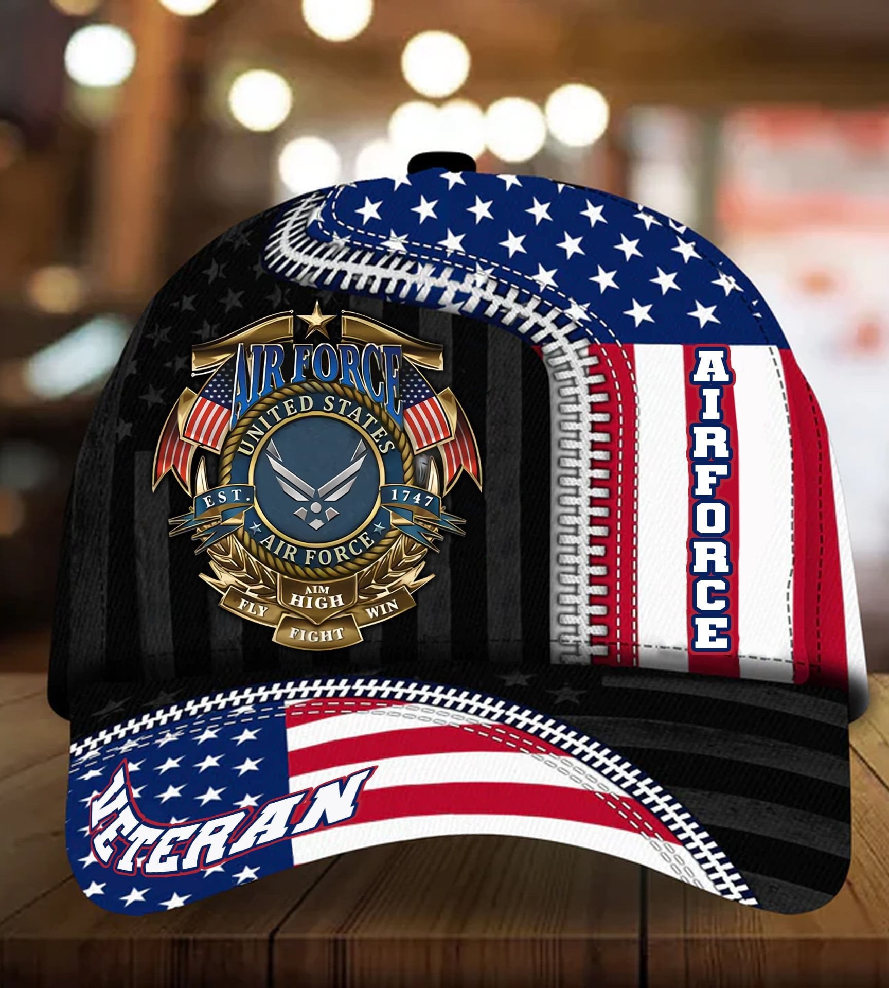 US Veteran Proudly Served Multiservice Cap PVC010805