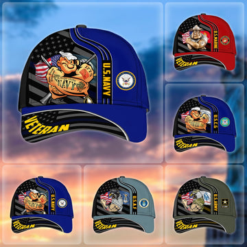 Premium Proud To Be A US Veteran Cap NPVC080903