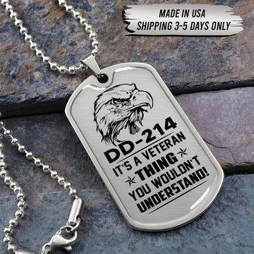 DD214 Military dog tag - It's a veteran thing TVNN050911