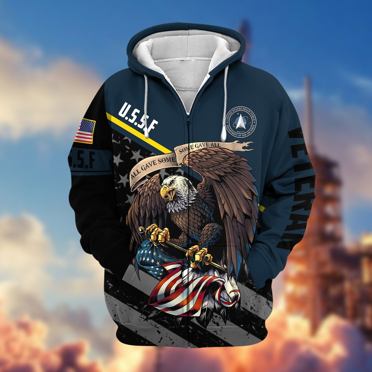 Premium All Gave Some Some Gave All US Veteran Zip Hoodie NPVC050911