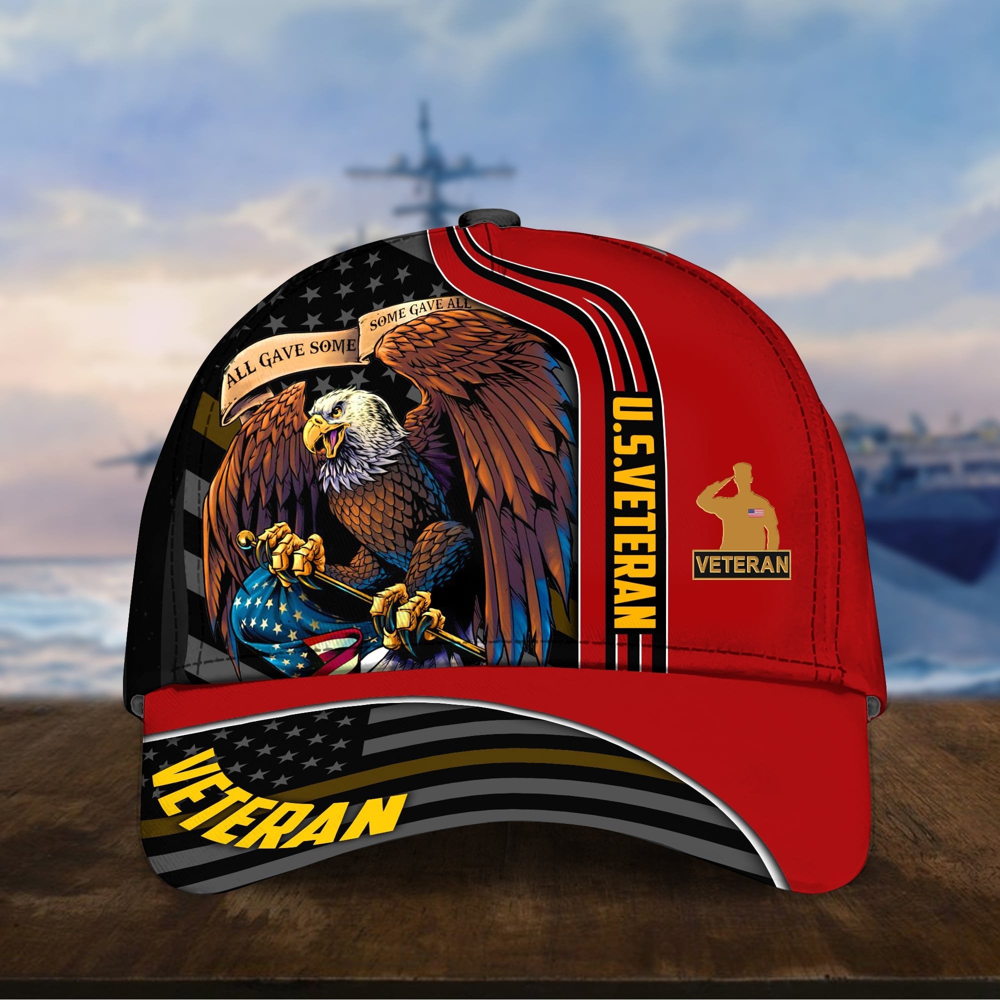 Premium Honoring All Who Served US Veteran Cap NPVC171002