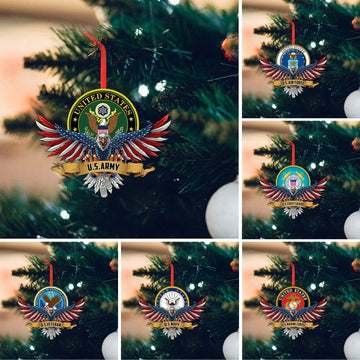 Unique Eagle US Veteran Ornament NPVC071002