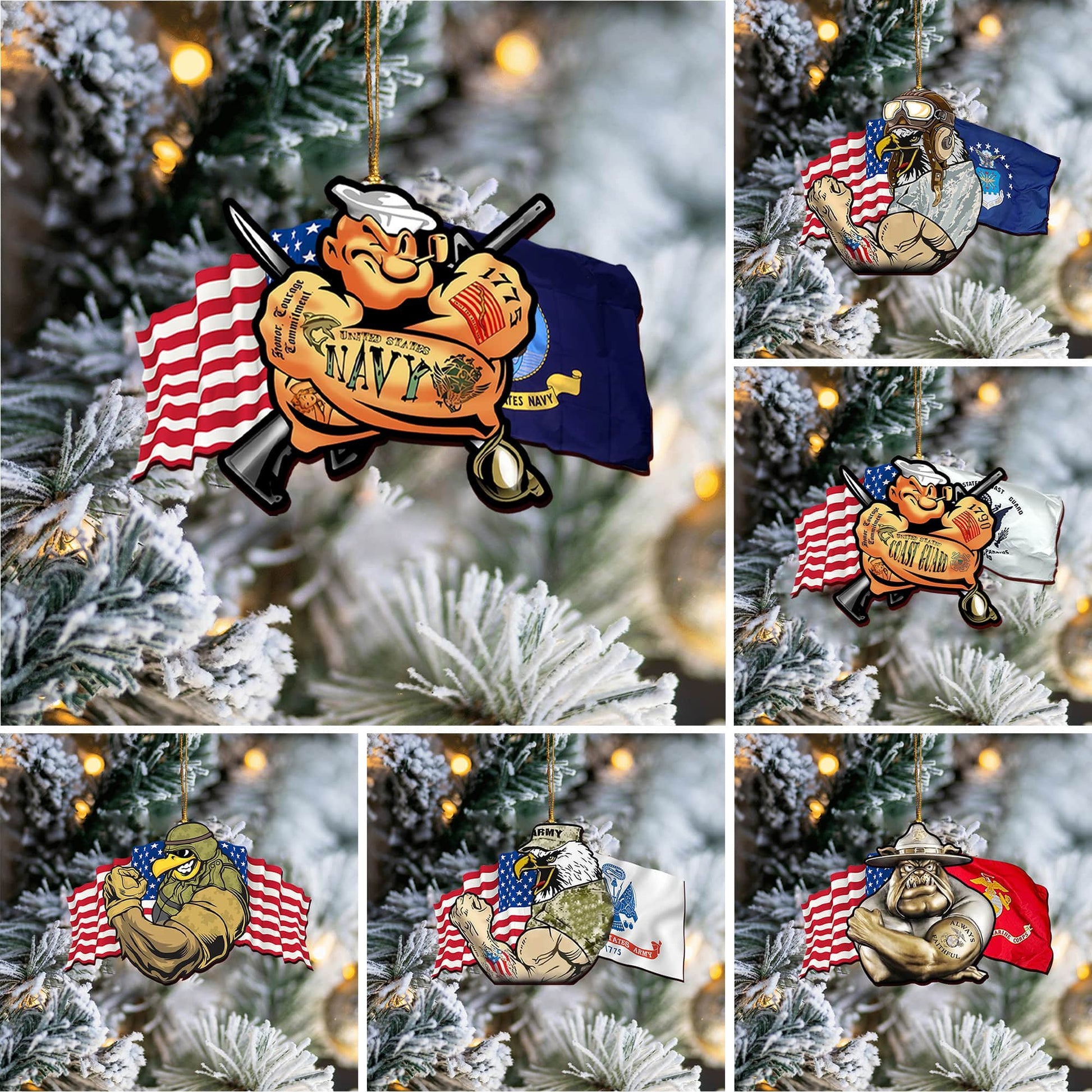 Premium US Veteran Ornament NPVC031002