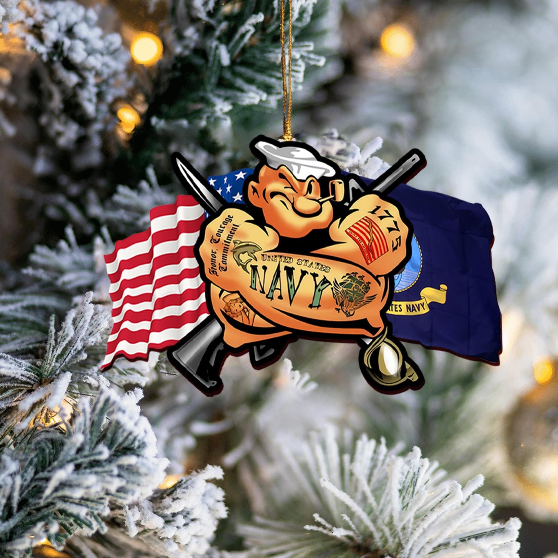 Premium US Veteran Ornament NPVC031002