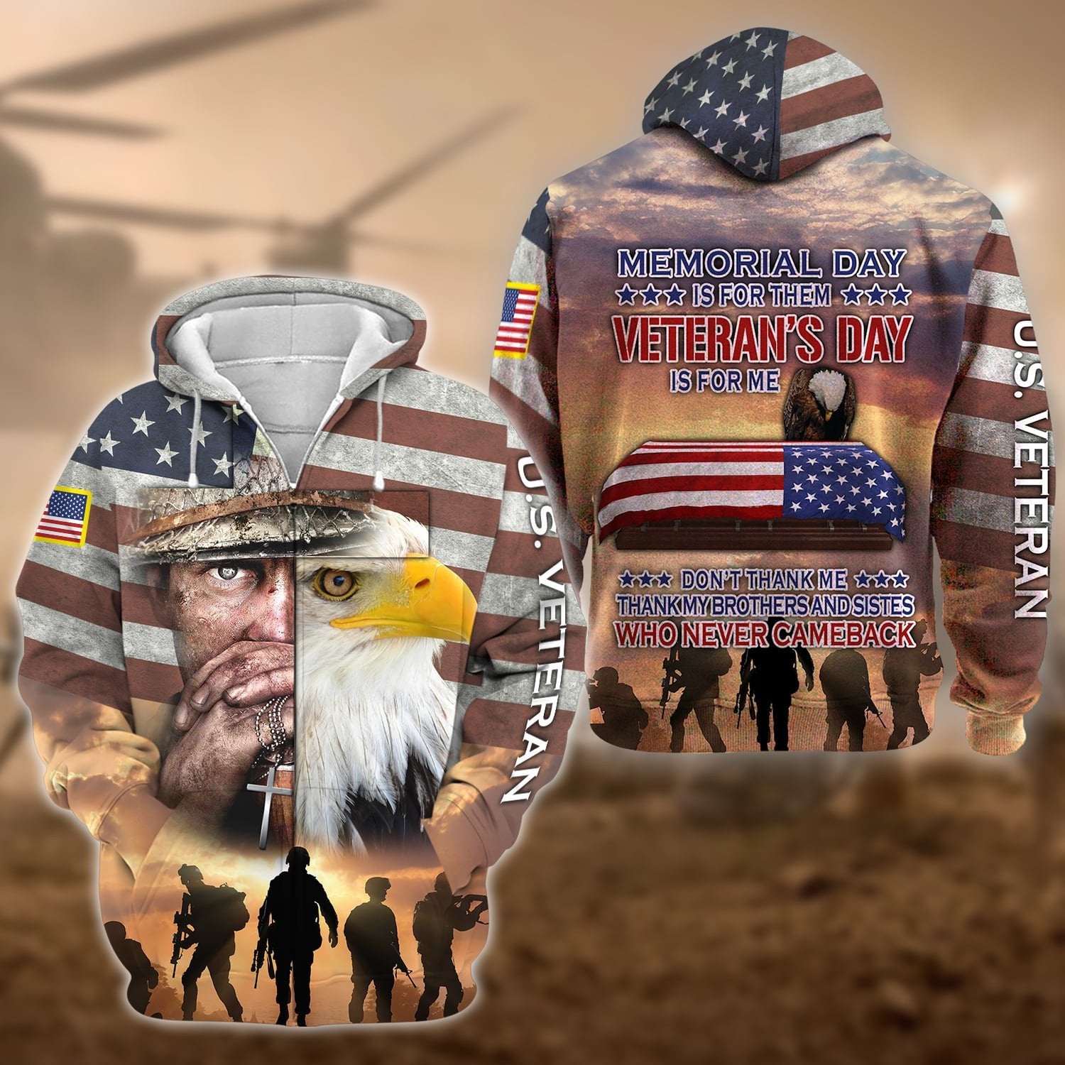 Premium Veteran's Day Is For Me US Veteran Zip Hoodie NPVC261001