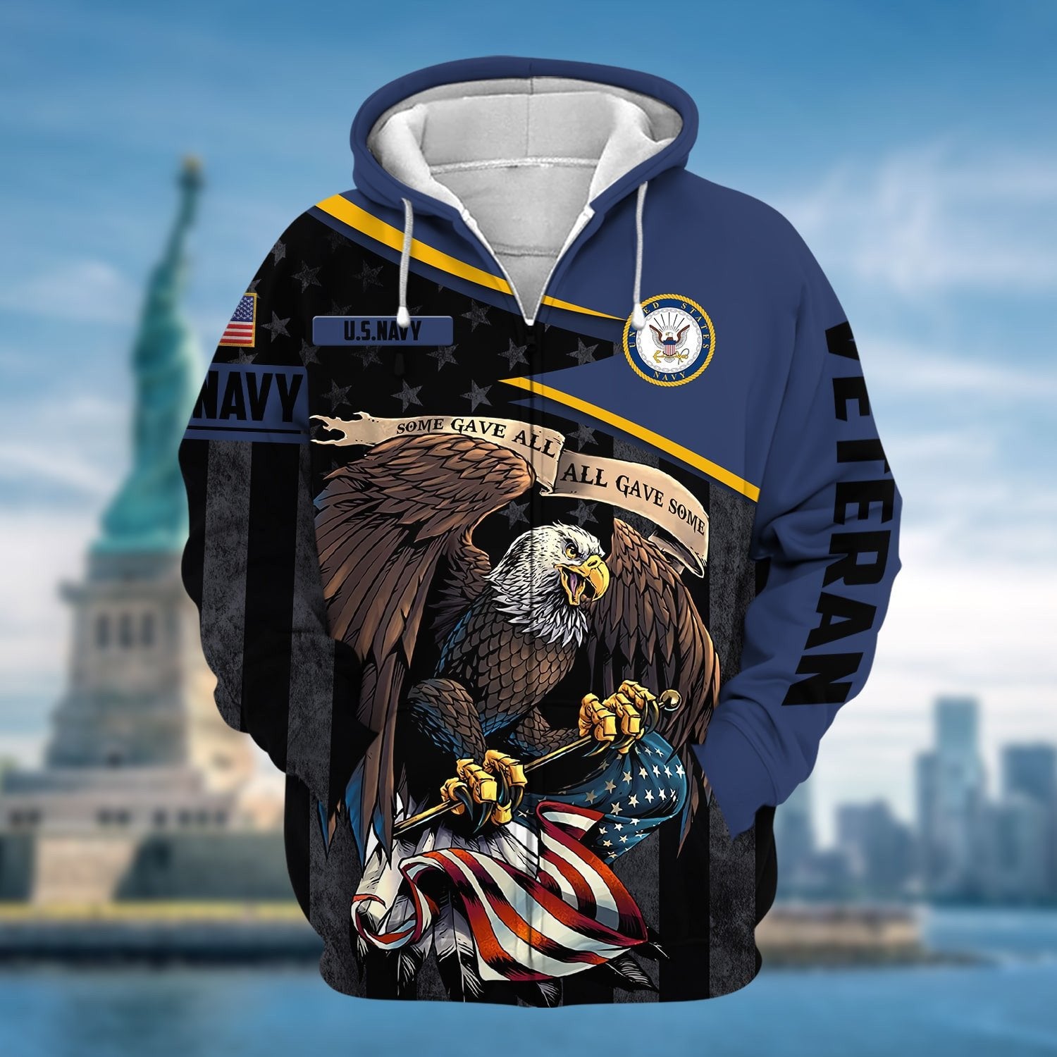 Premium All Gave Some US Veteran Zip Hoodie NPVC101102