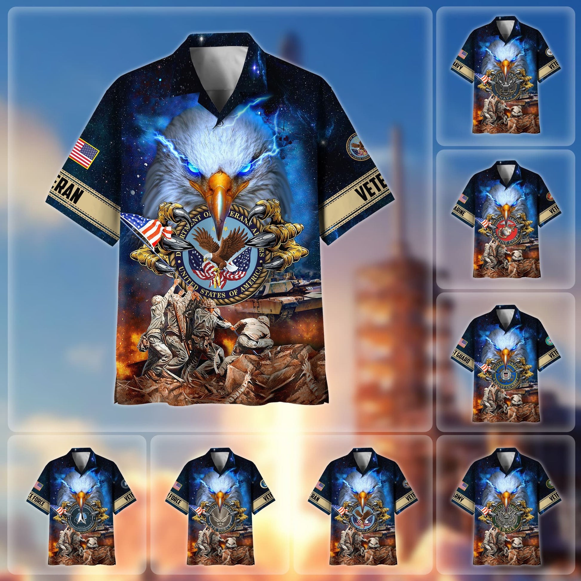 Premium Honor The Fallen US Veteran Hawaii Shirt NPVC060402