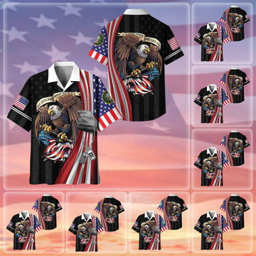 Premium Eagle US Veteran Hawaii Shirt NPVC100701