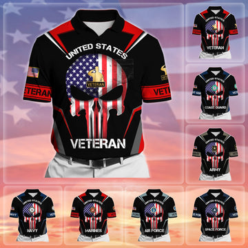 Premium US Veteran Polo Shirt With Pocket NPVC050502