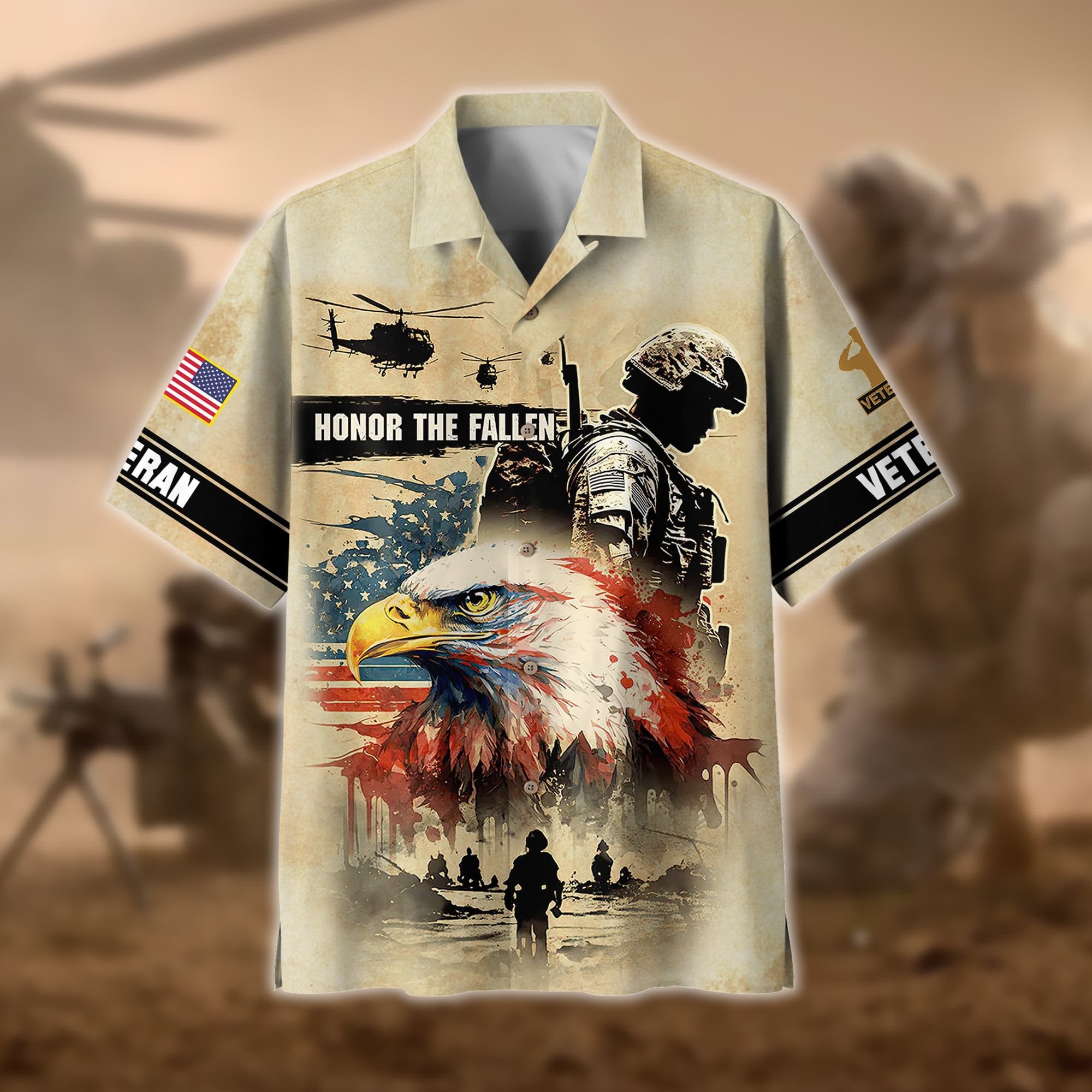 Premium Honor The Fallen US Veteran Hawaii Shirt NPVC260406
