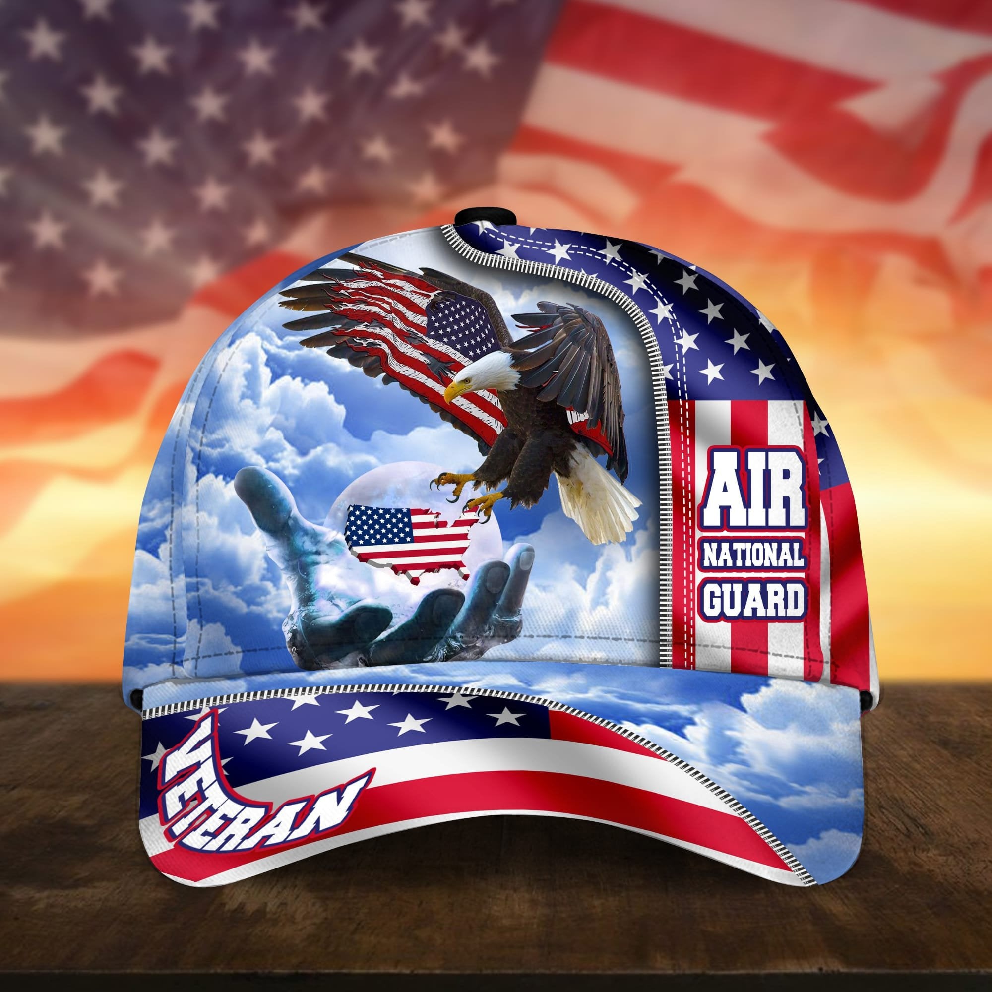 Premium American Pride US Veteran Cap NPVC240501