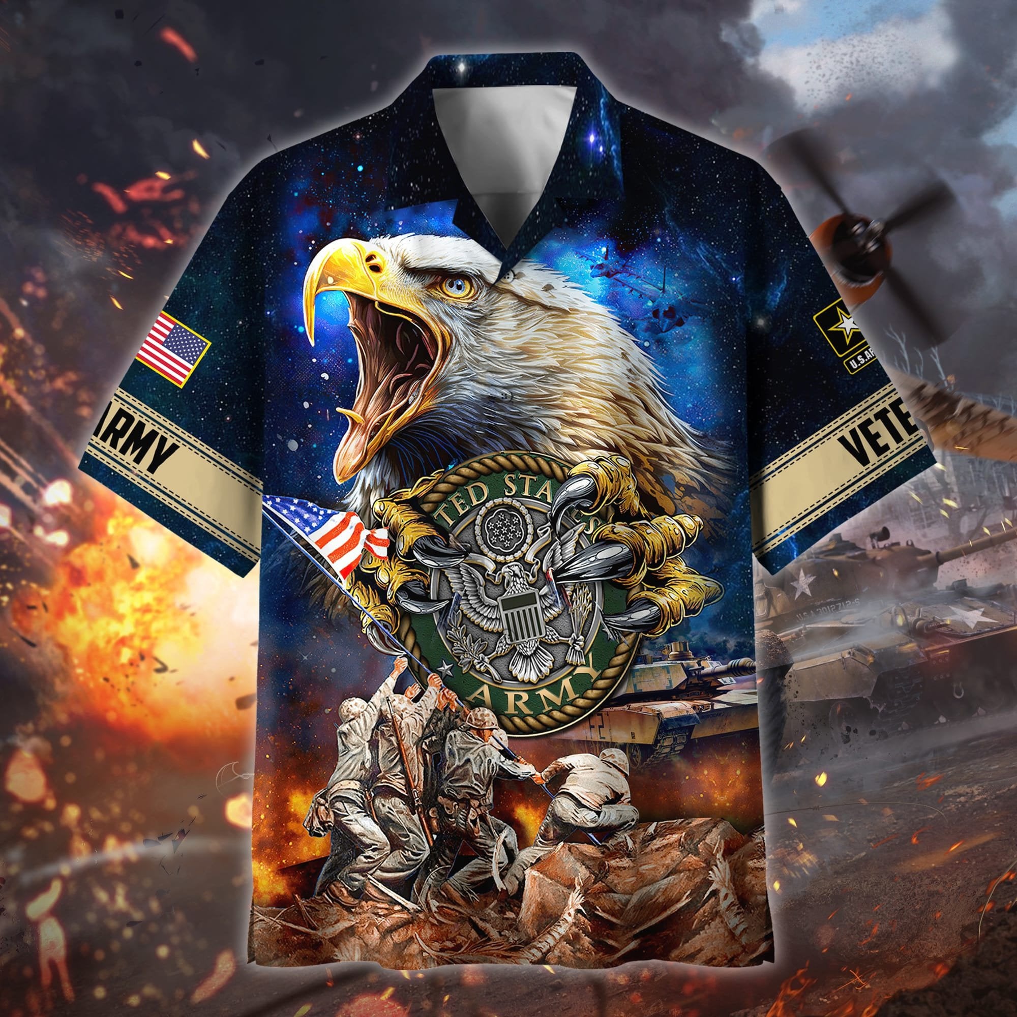 Premium Honoring All Who Served US Veteran Hawaii Shirt NPVC200302