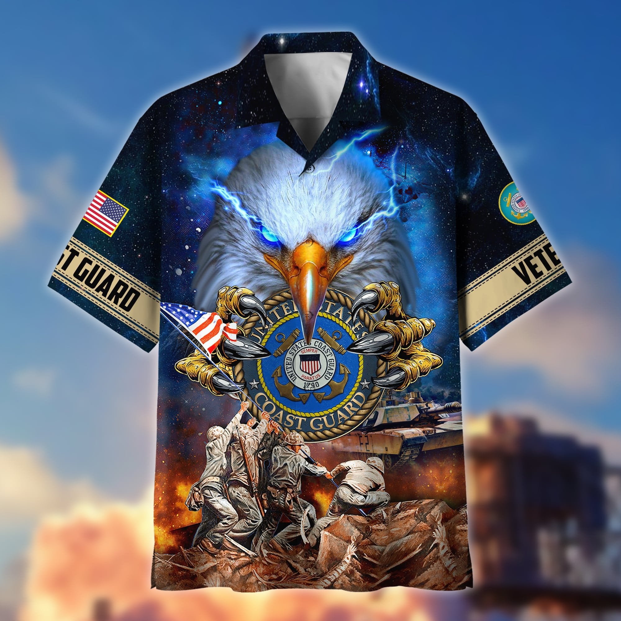 Premium Honor The Fallen US Veteran Hawaii Shirt NPVC060402