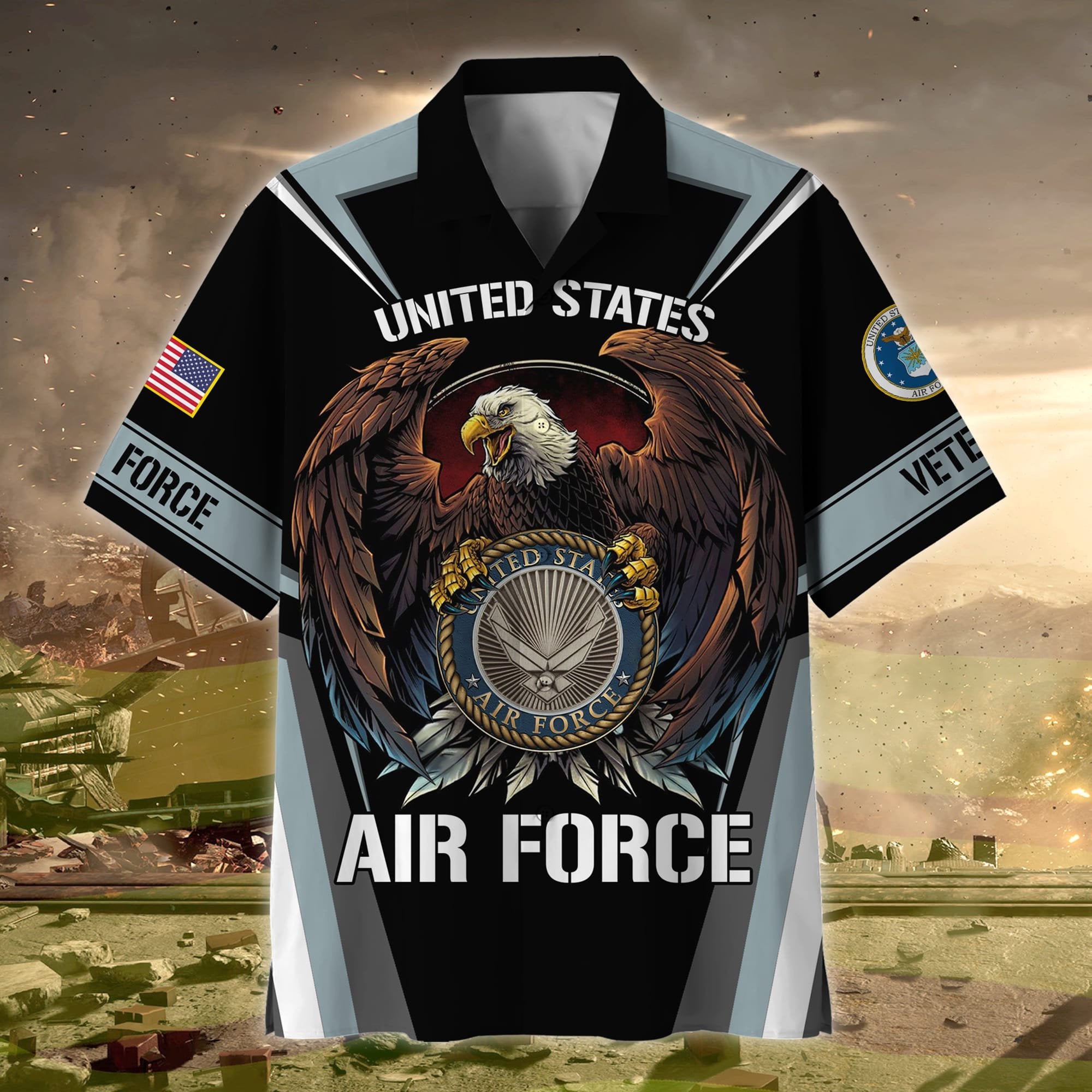 Premium US Multiple Service Veteran Hawaii Shirt NPVC230204