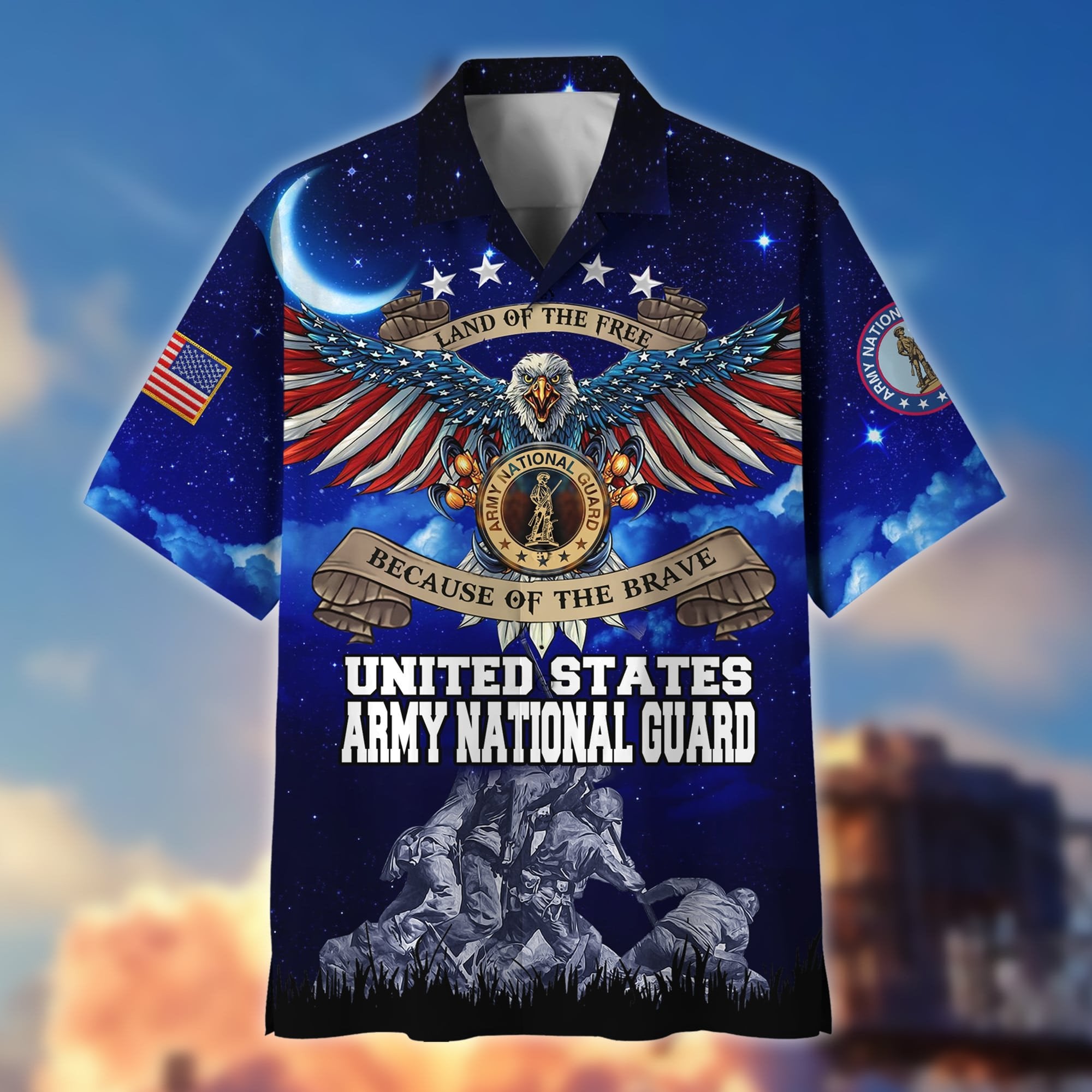 Premium Land Of The Free US Veteran Hawaii Shirt NPVC200202