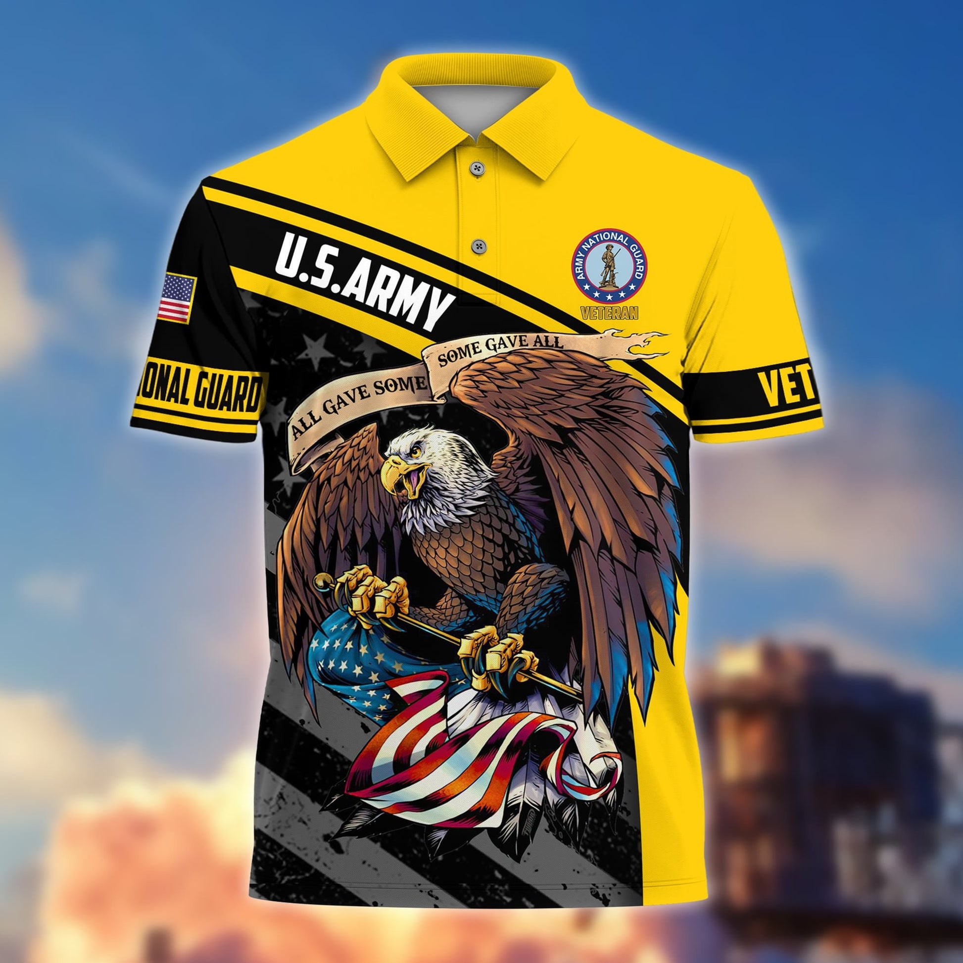 Premium Eagle US Veteran Polo Shirt NPVC060301