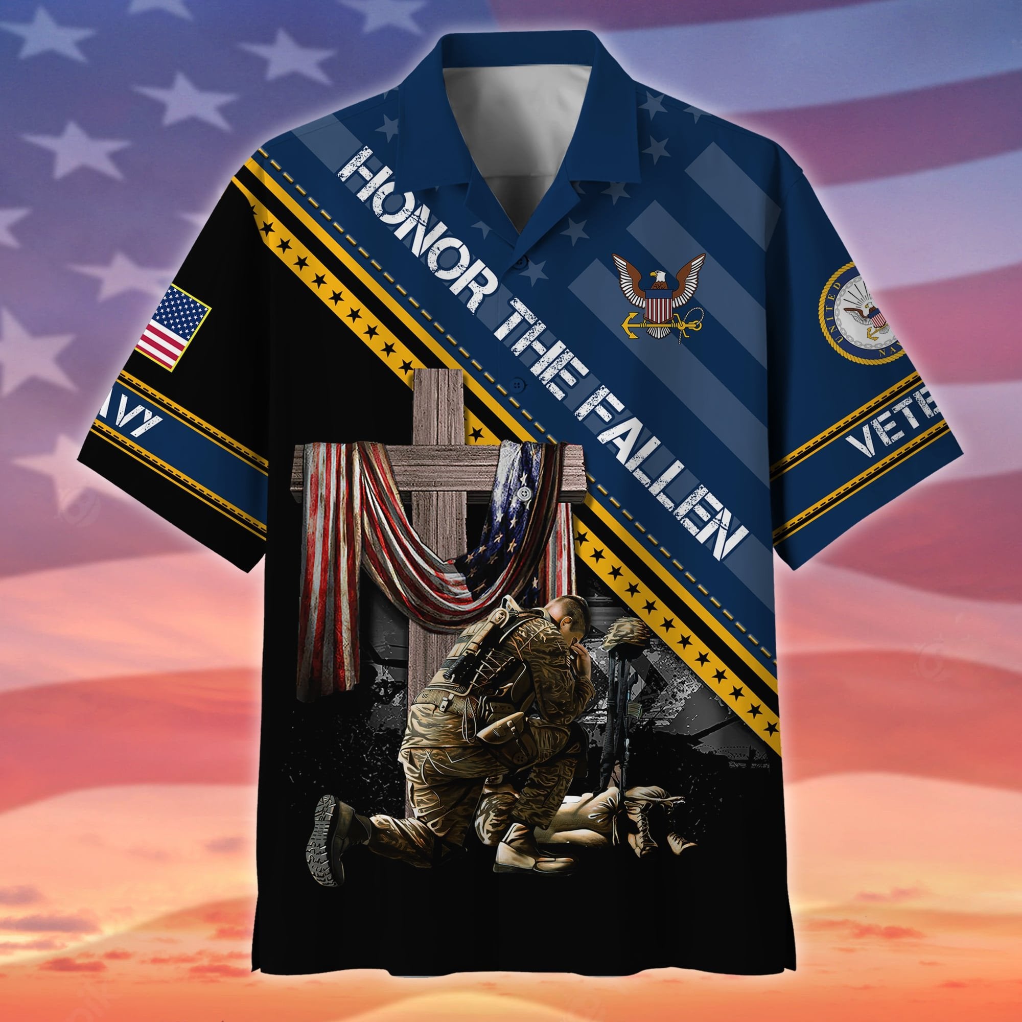 Premium Honor The Fallen US Veteran Hawaii Shirt NPVC150502