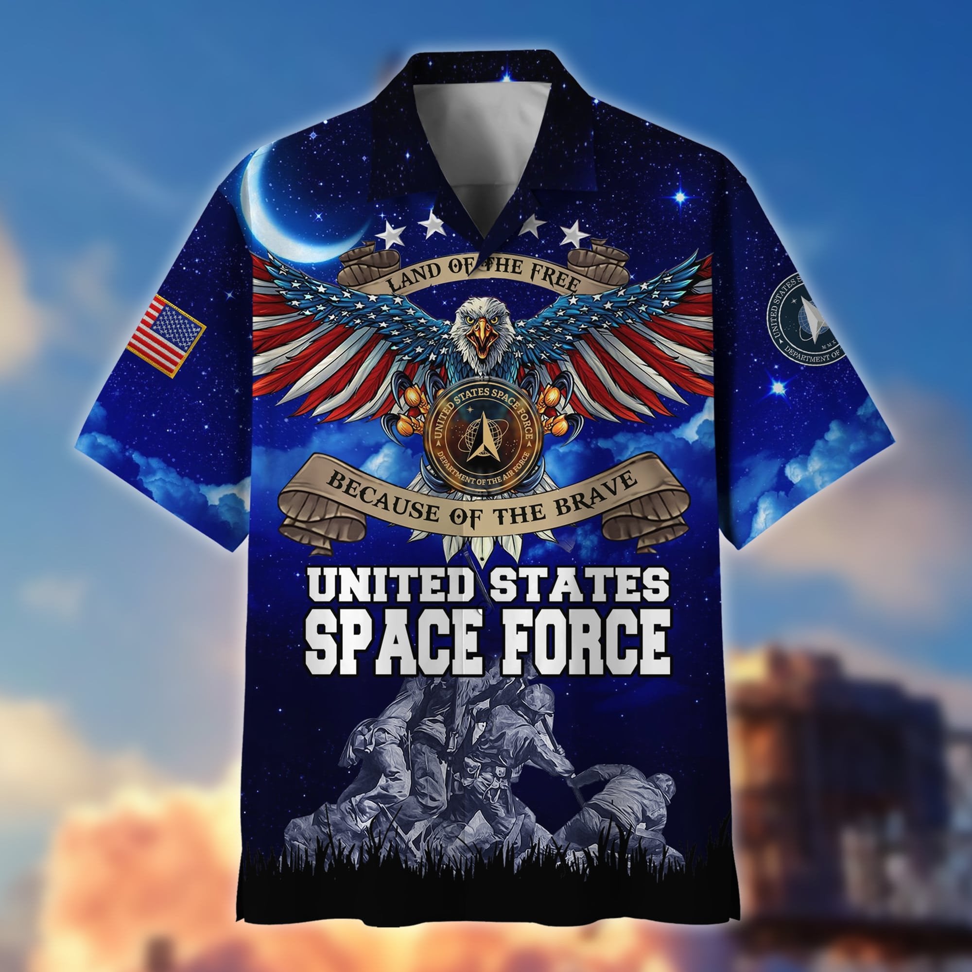 Premium Land Of The Free US Veteran Hawaii Shirt NPVC200202