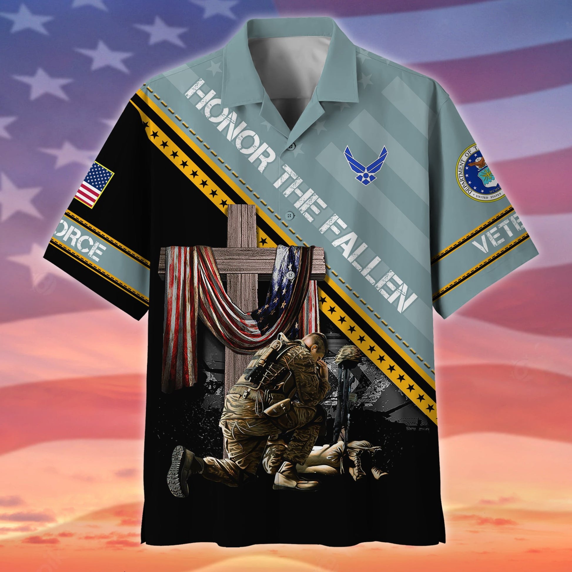 Premium Honor The Fallen US Veteran Hawaii Shirt NPVC150502