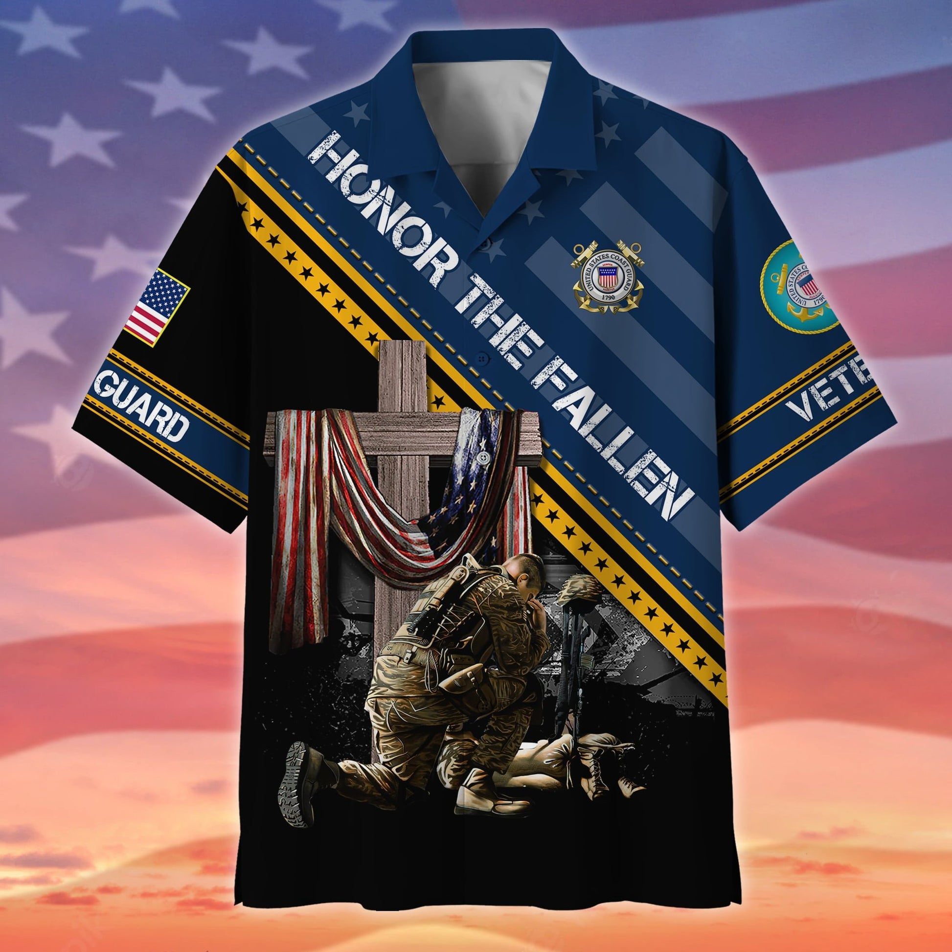 Premium Honor The Fallen US Veteran Hawaii Shirt NPVC150502