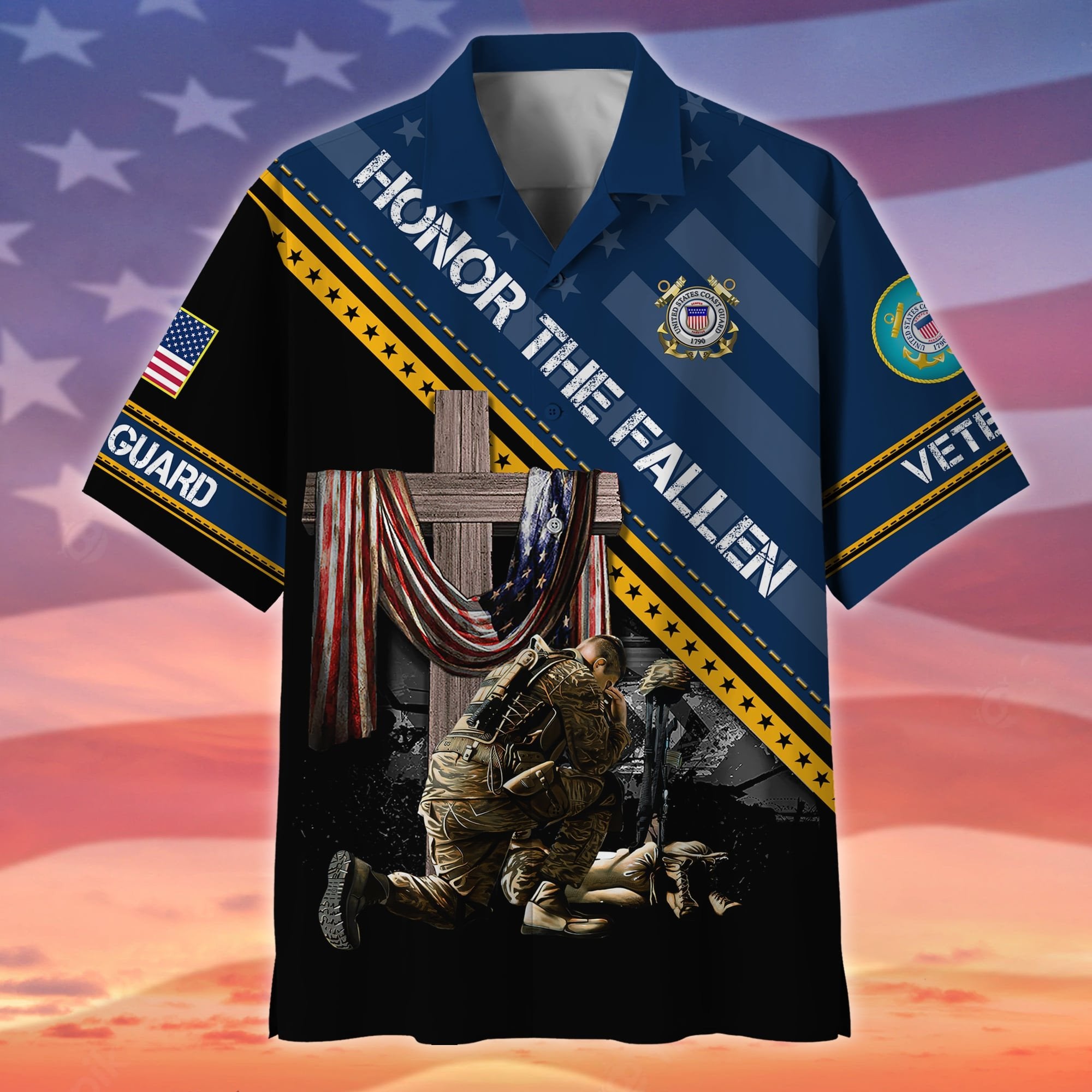 Premium Honor The Fallen US Veteran Hawaii Shirt NPVC150502
