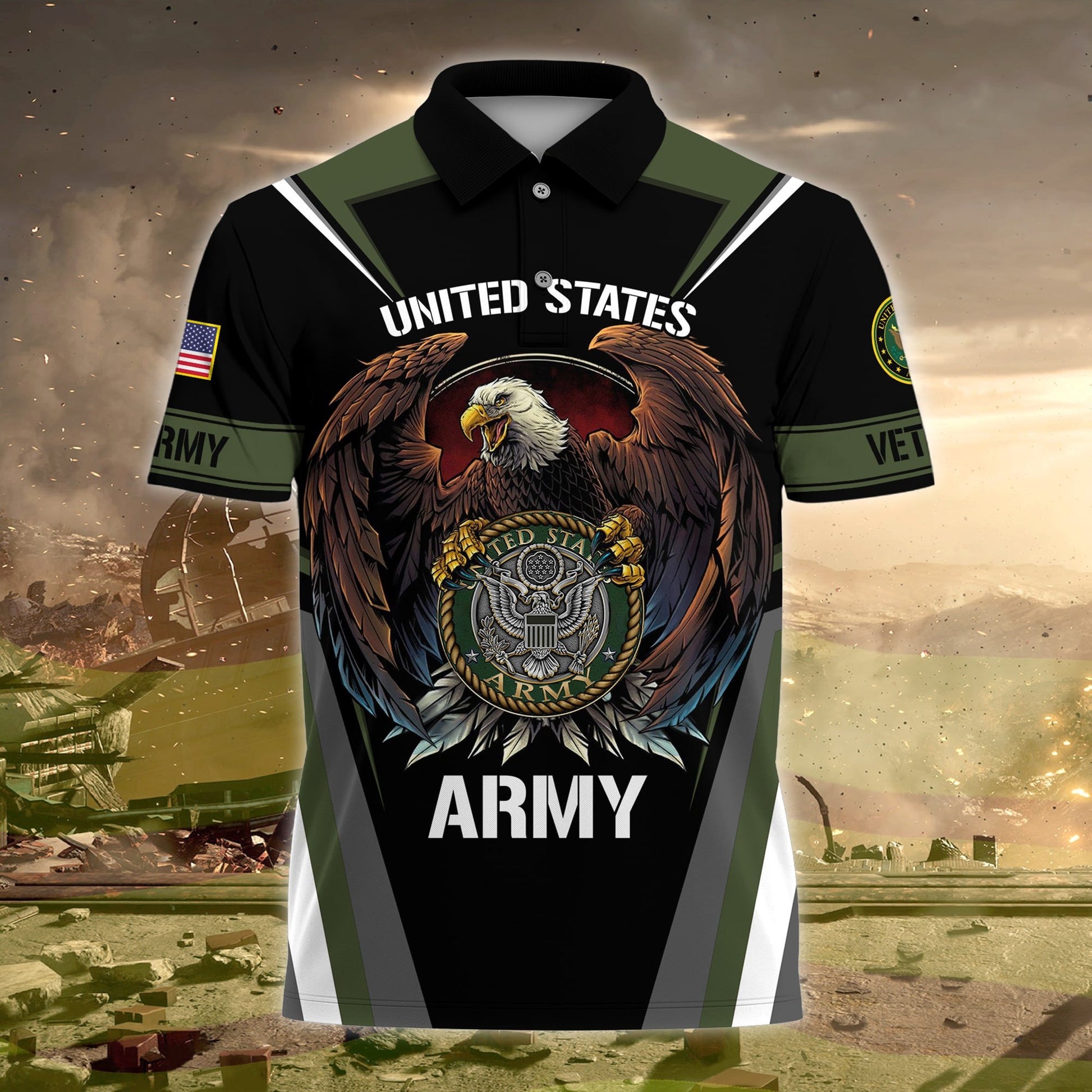 Premium US Veteran Polo Shirt NPVC230205