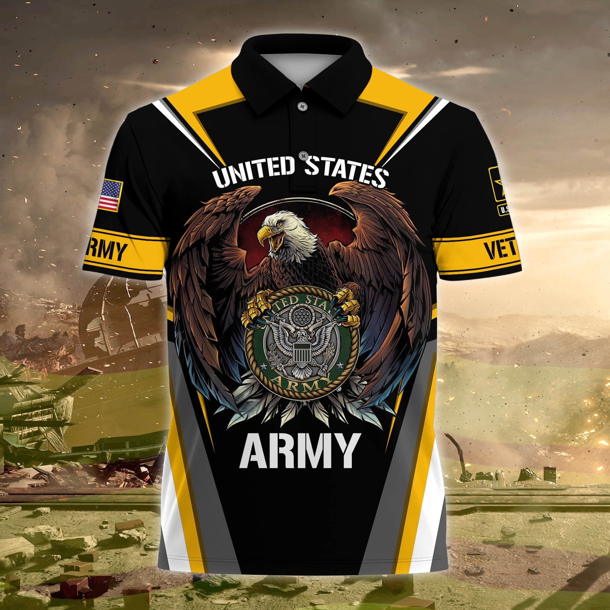 Premium US Veteran Polo Shirt NPVC230205