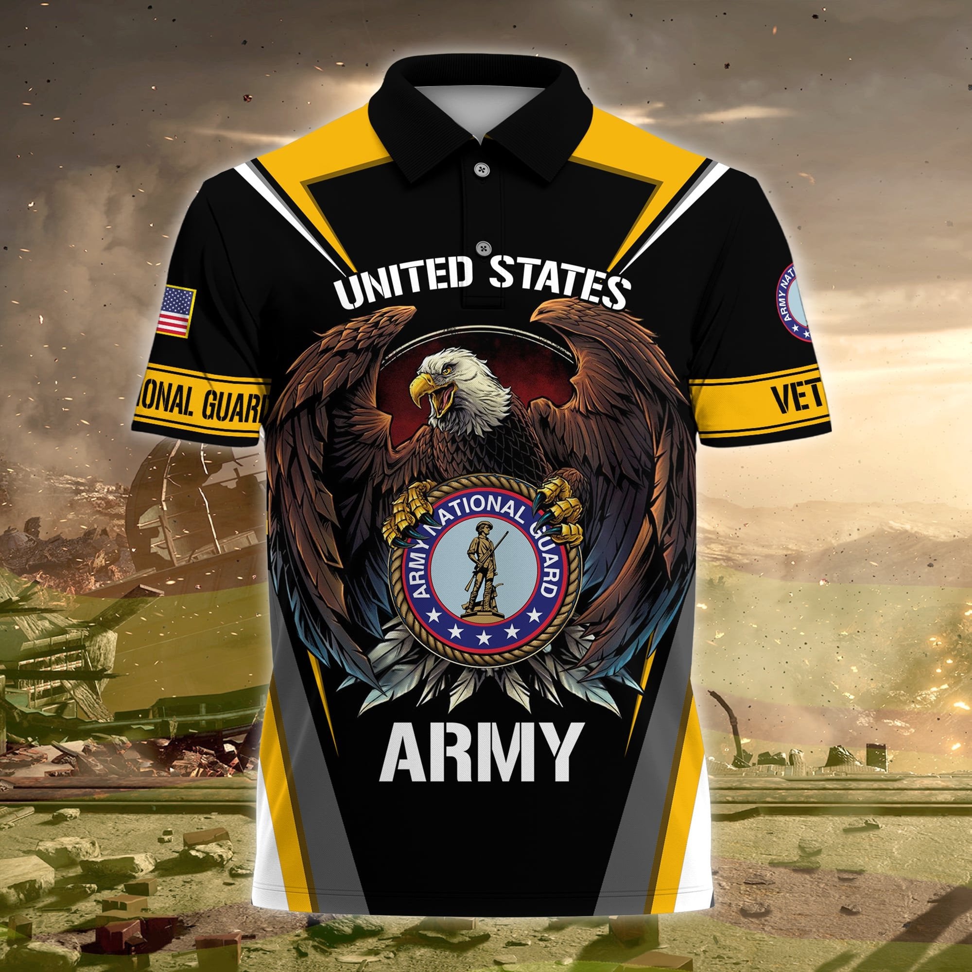 Premium US Veteran Polo Shirt NPVC230205