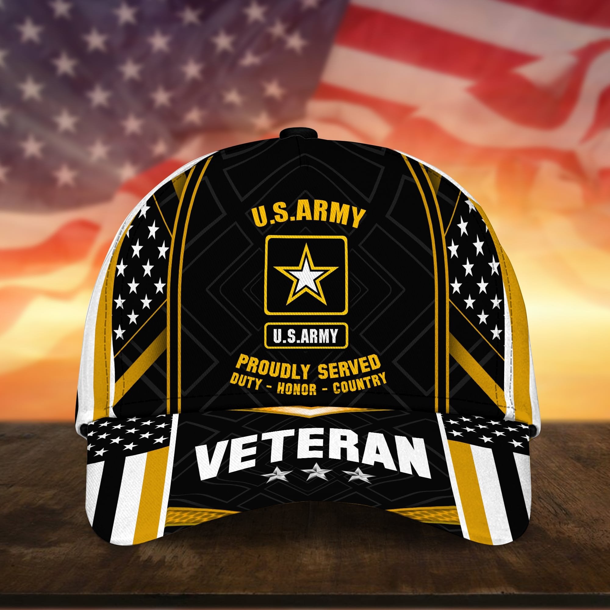 Premium U.S Multiple Service Veteran 3D Cap NPVC260403