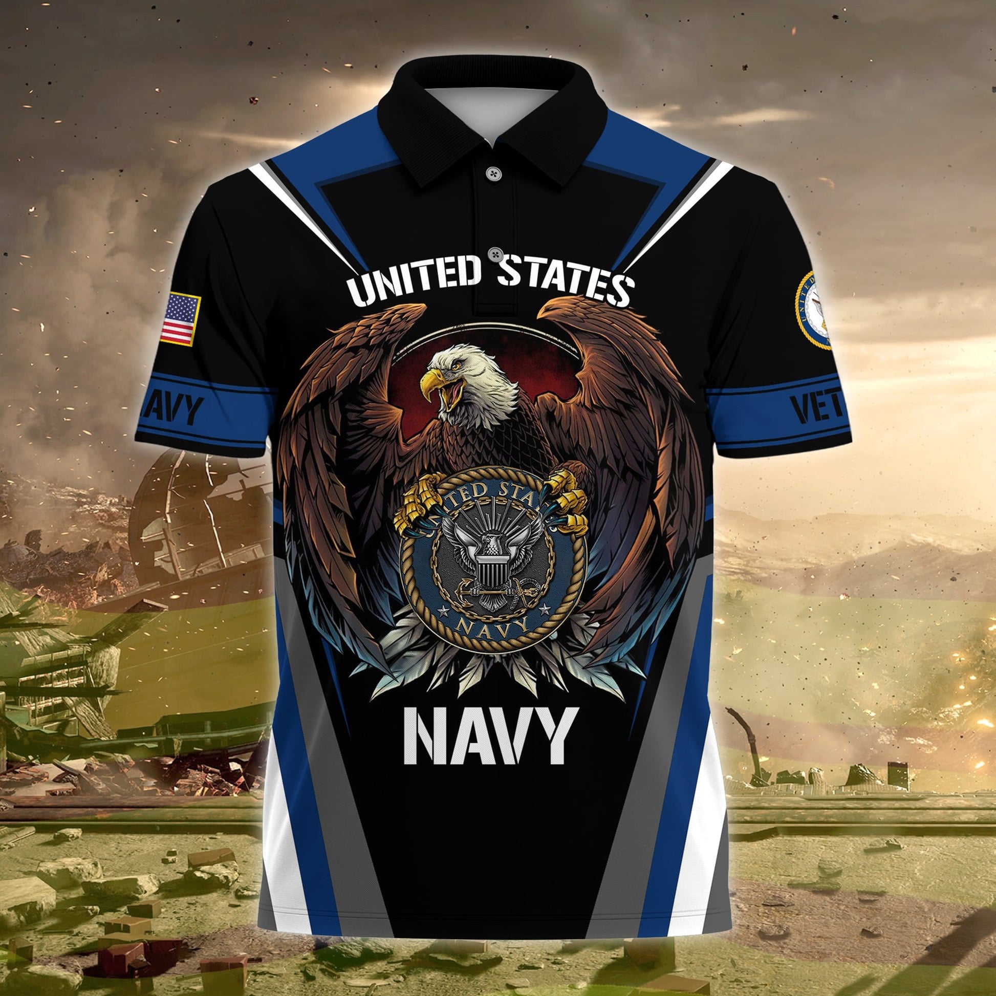 Premium US Veteran Polo Shirt NPVC230205