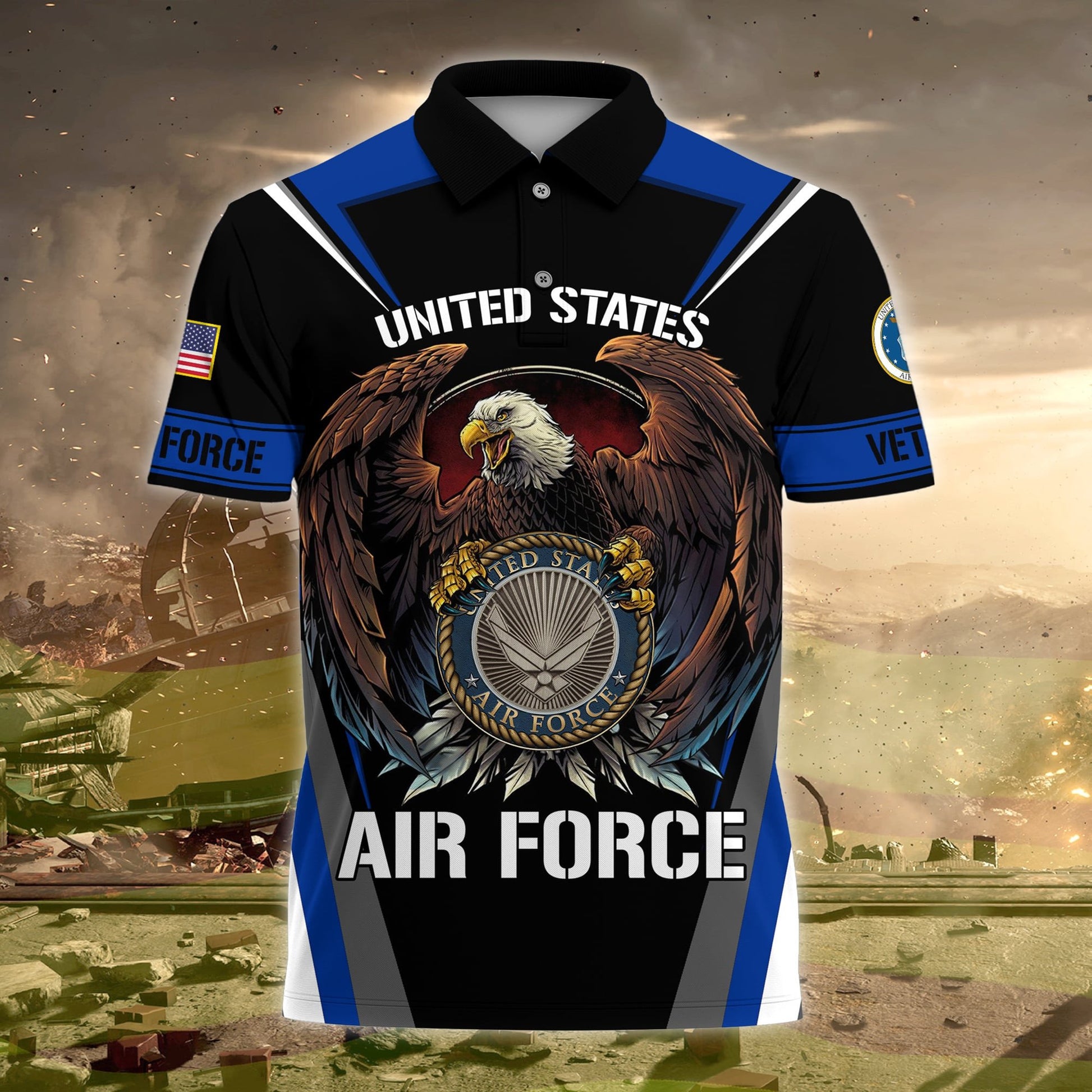 Premium US Veteran Polo Shirt NPVC230205