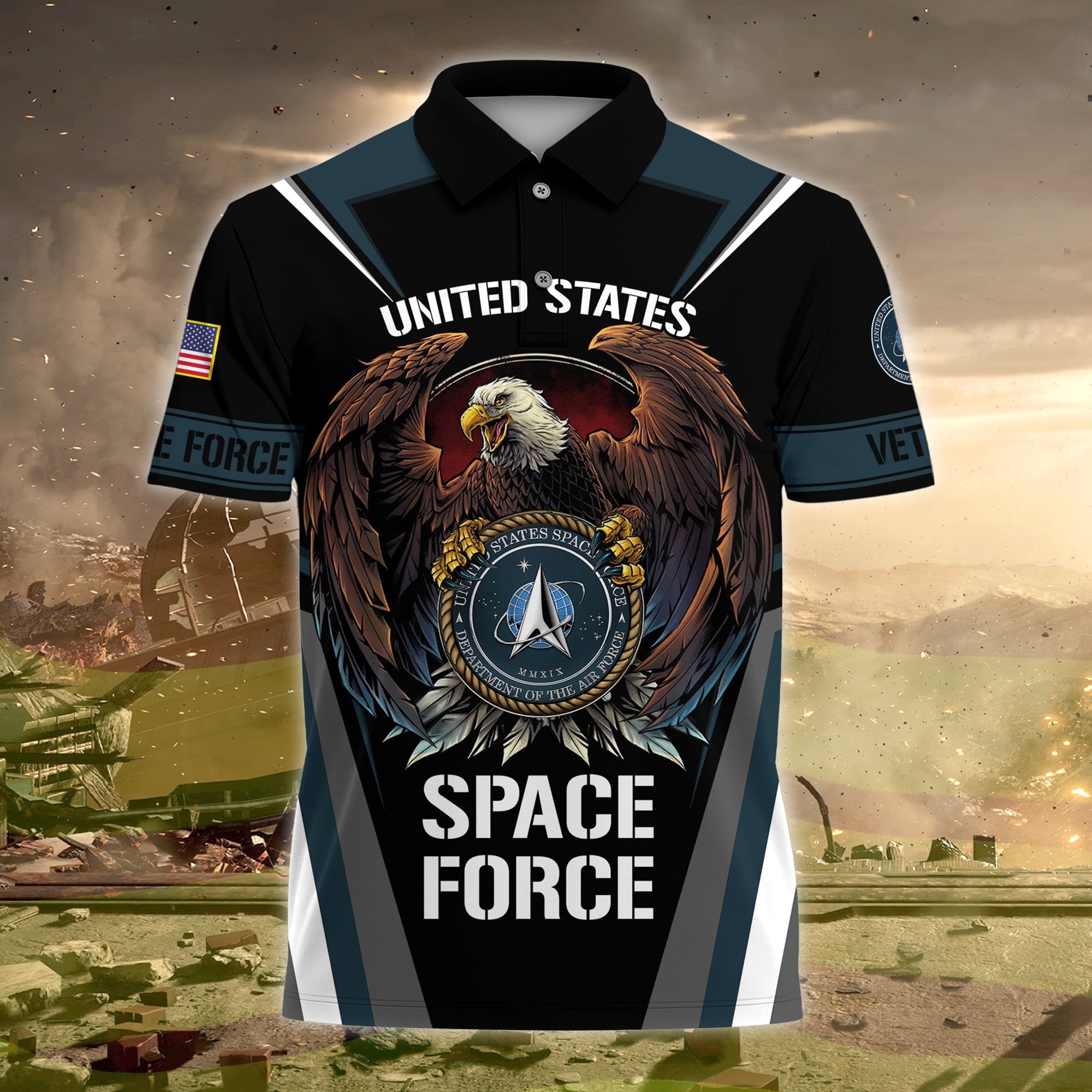 Premium US Veteran Polo Shirt NPVC230205