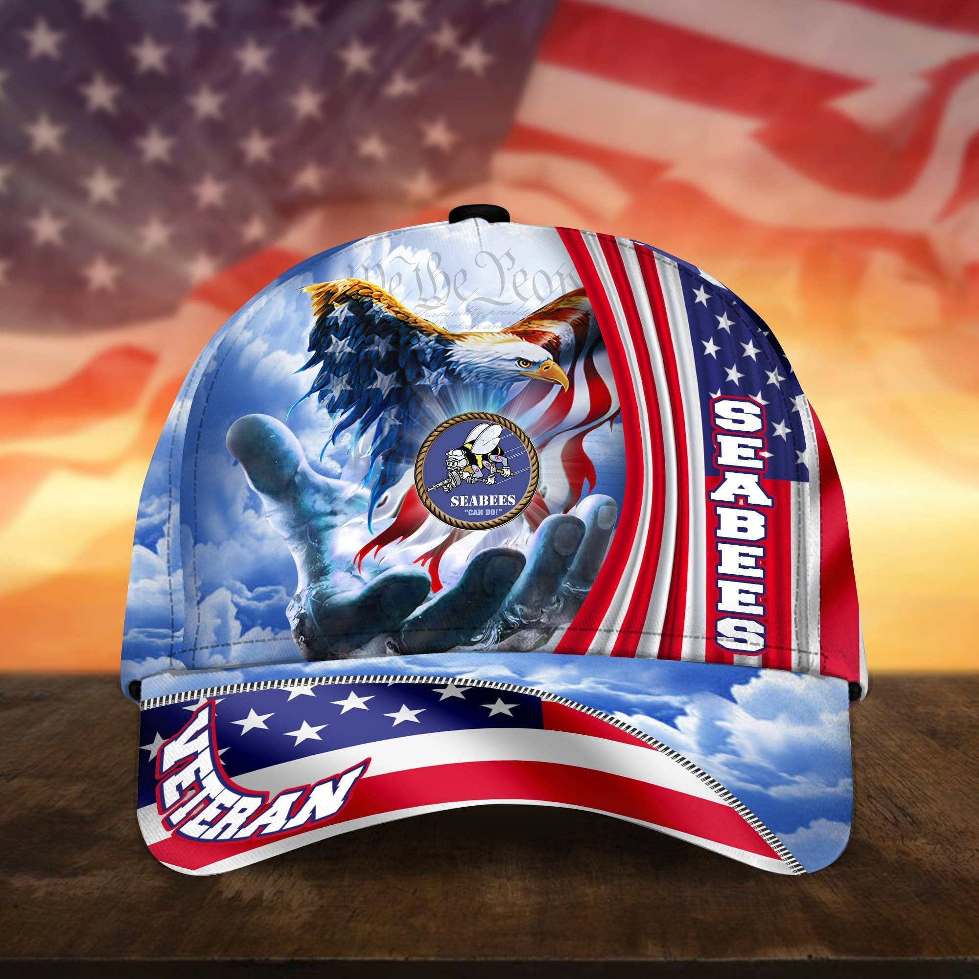 Premium American Pride US Veterans Cap NPVC240502