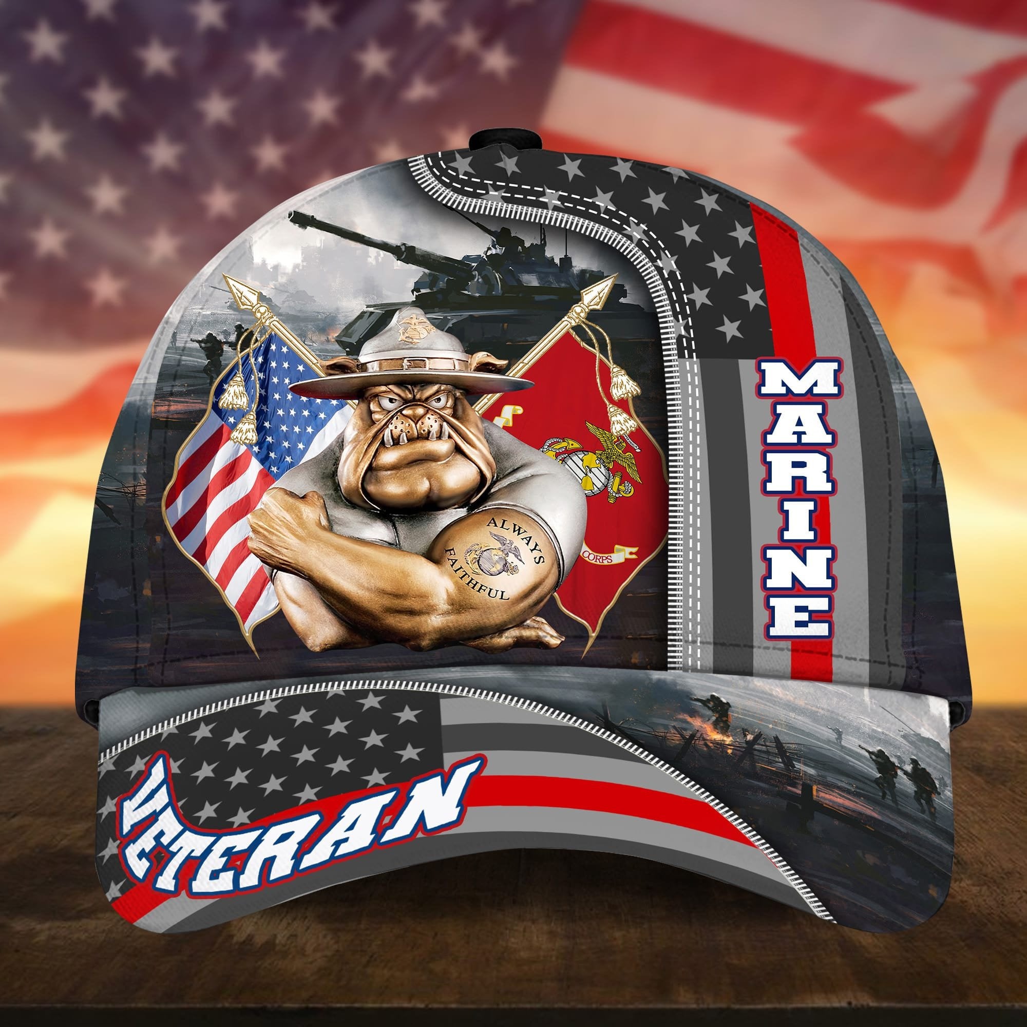 Premium Proudly Served US Veteran Cap APVC240701