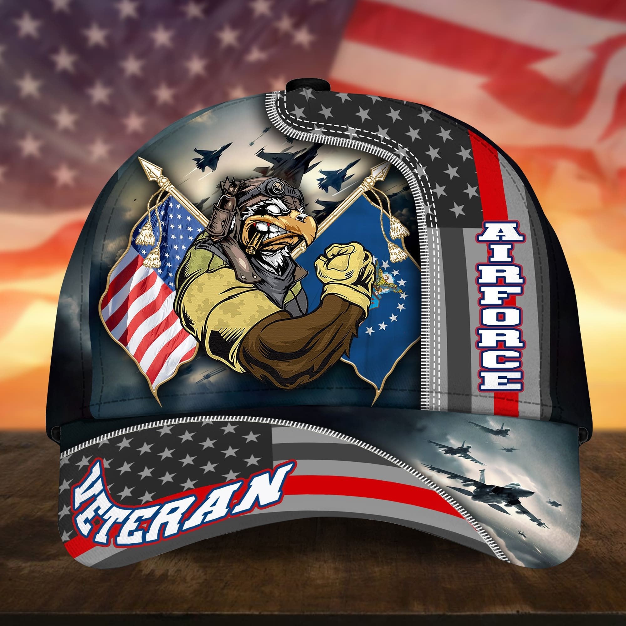 Premium Proudly Served US Veteran Cap APVC240701
