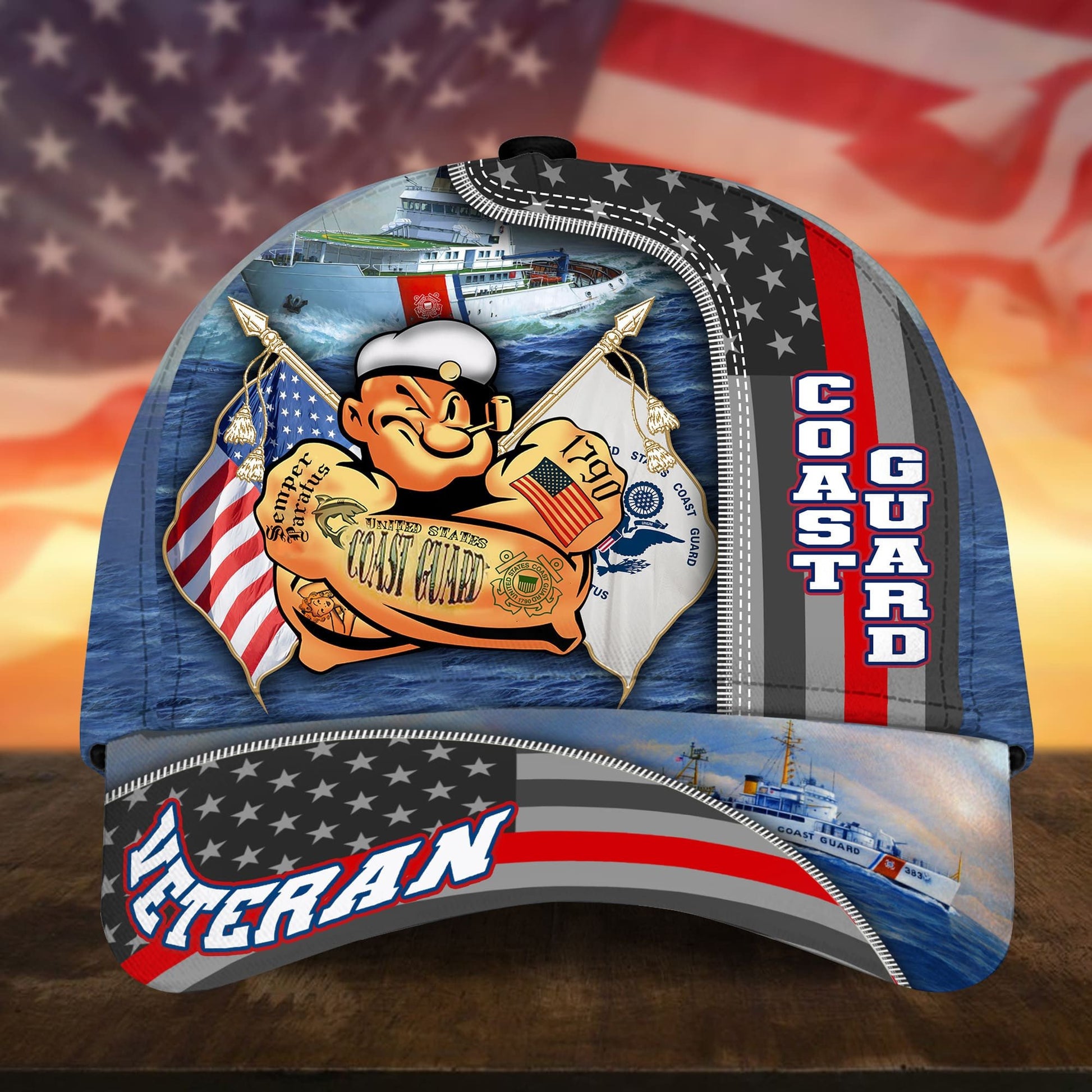 Premium Proudly Served US Veteran Cap APVC240701