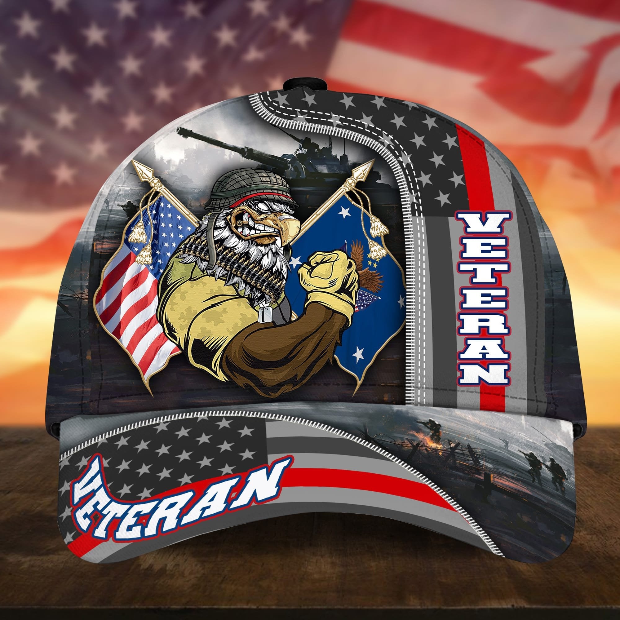 Premium Proudly Served US Veteran Cap APVC240701