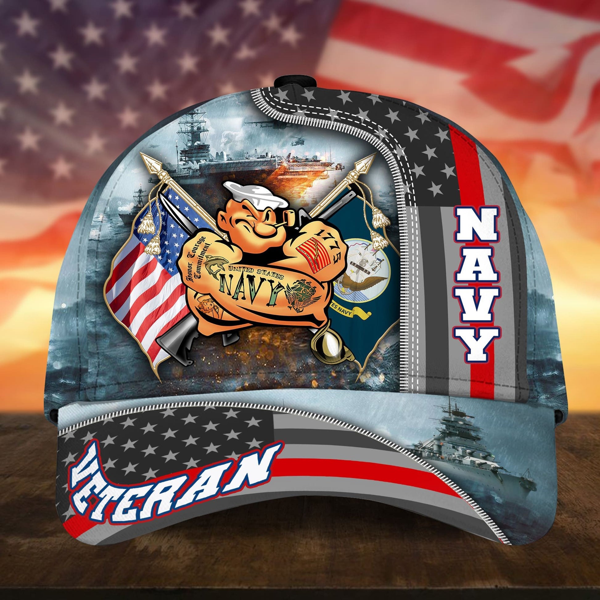 Premium Proudly Served US Veteran Cap APVC240701