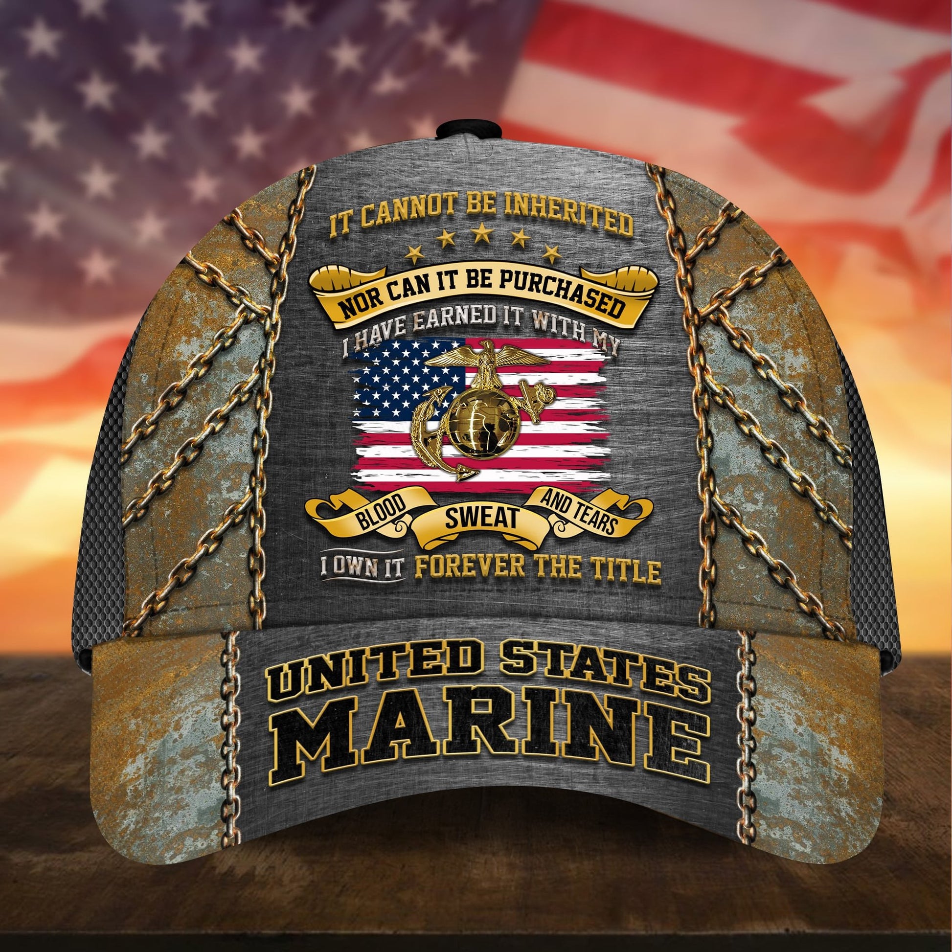 Premium I Have Earned It With My Blood Sweat And Tears US Veteran Cap APVC310701