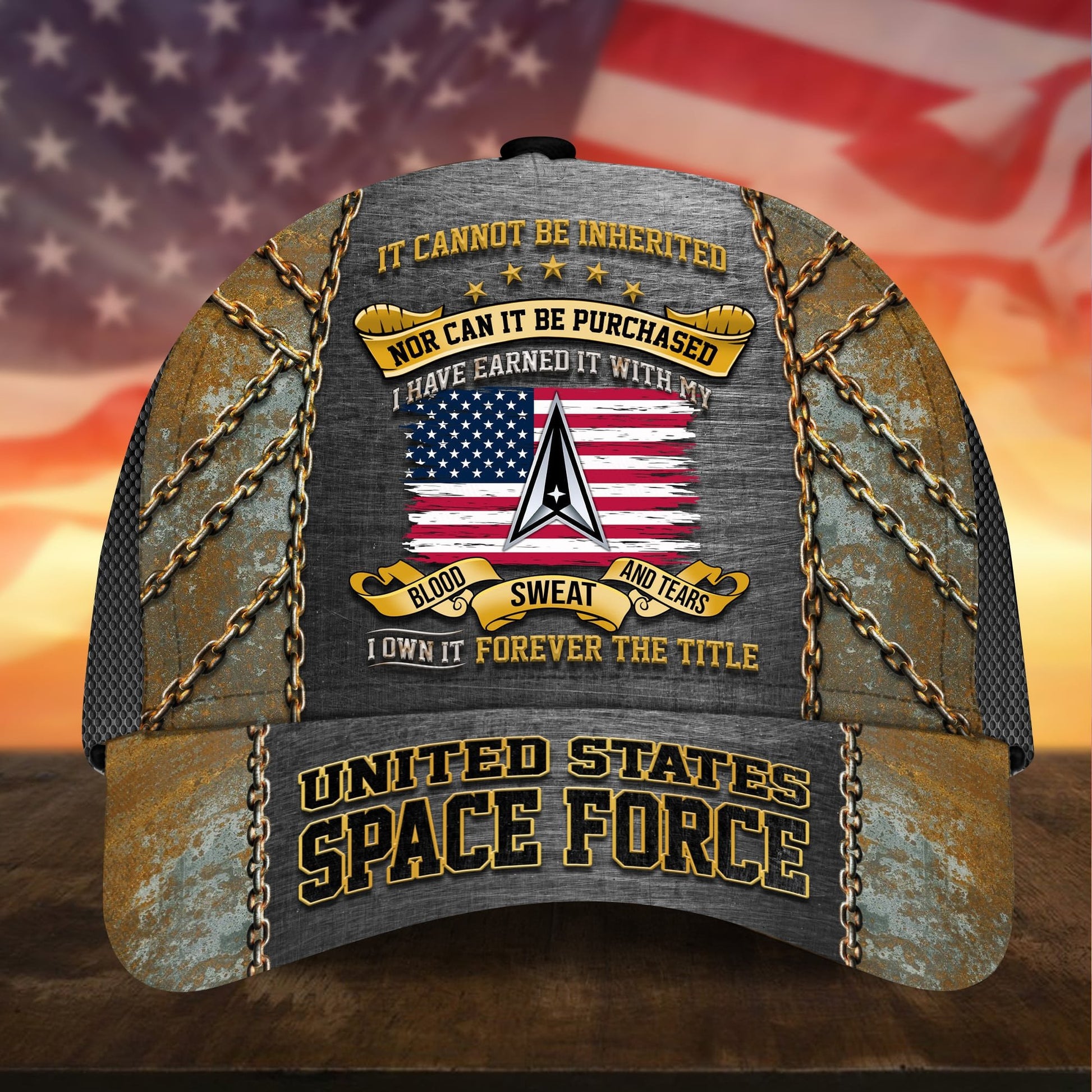 Premium I Have Earned It With My Blood Sweat And Tears US Veteran Cap APVC310701