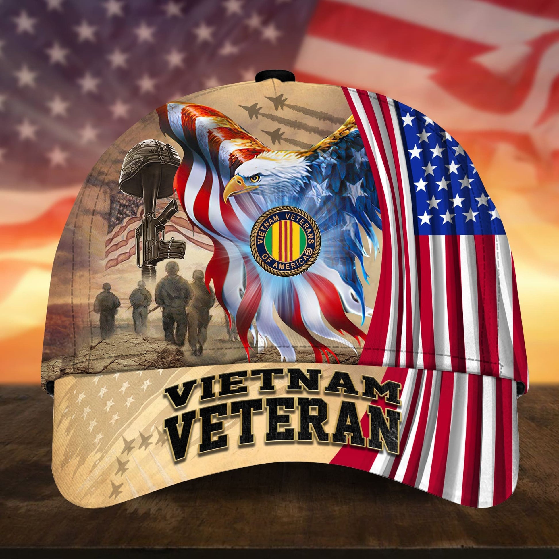 Premium Honoring All Who Served US Veteran Cap APVC010801